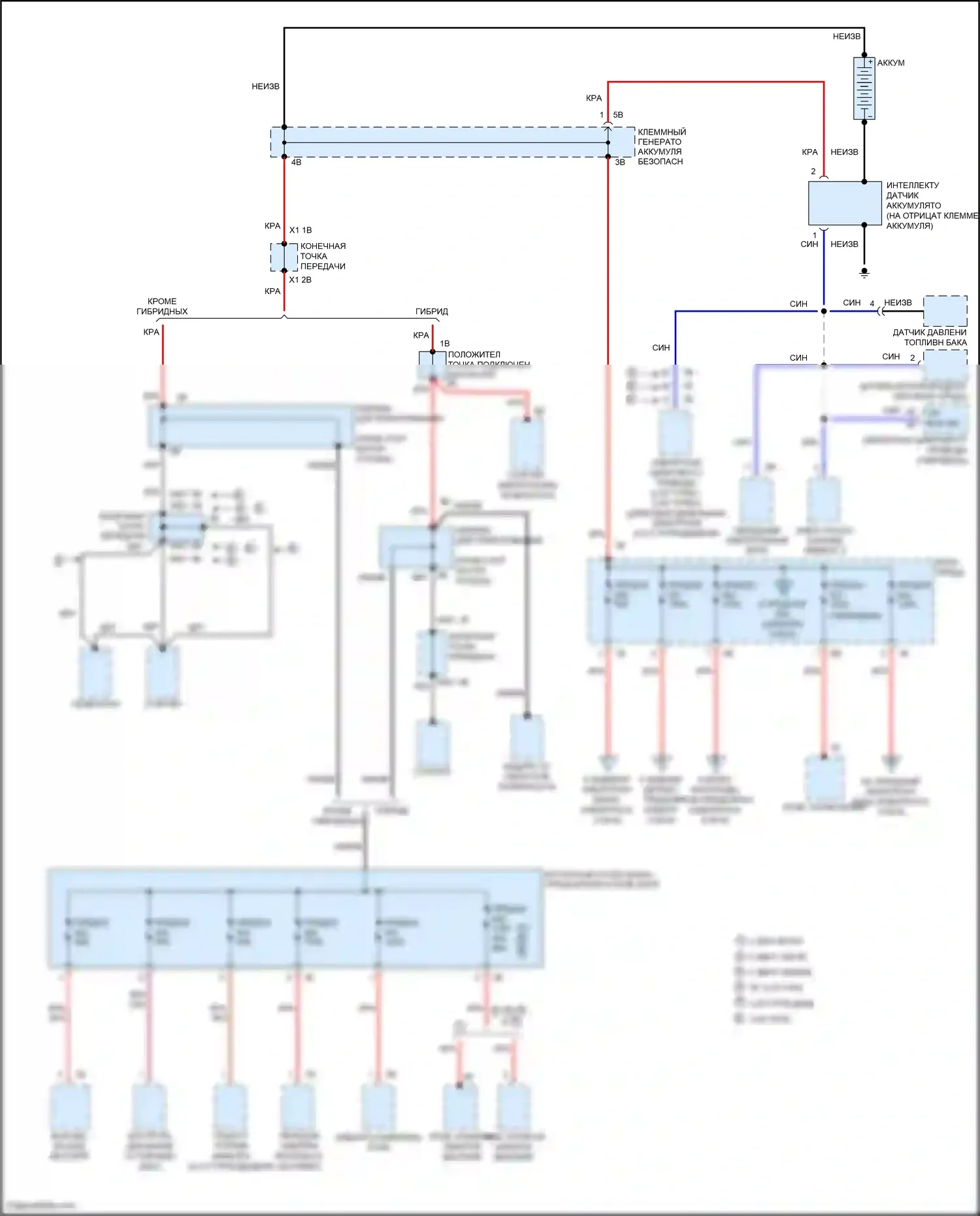 3 серия GT BMW F34 (2011-2016): Электросхема блока предохранителей реле (1 из 6) 