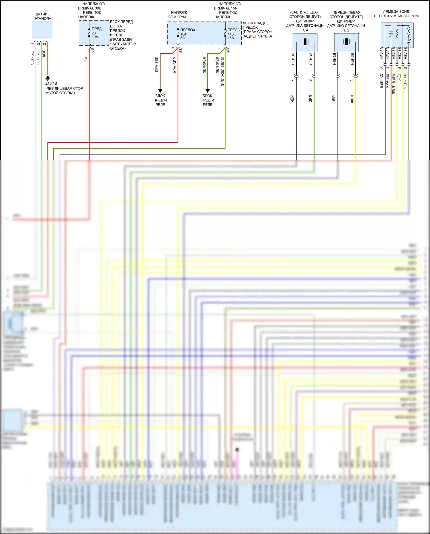 3 серия GT BMW F34 (2011-2016): Электросхема двигателя 2.0л турбо (2 из 5) 