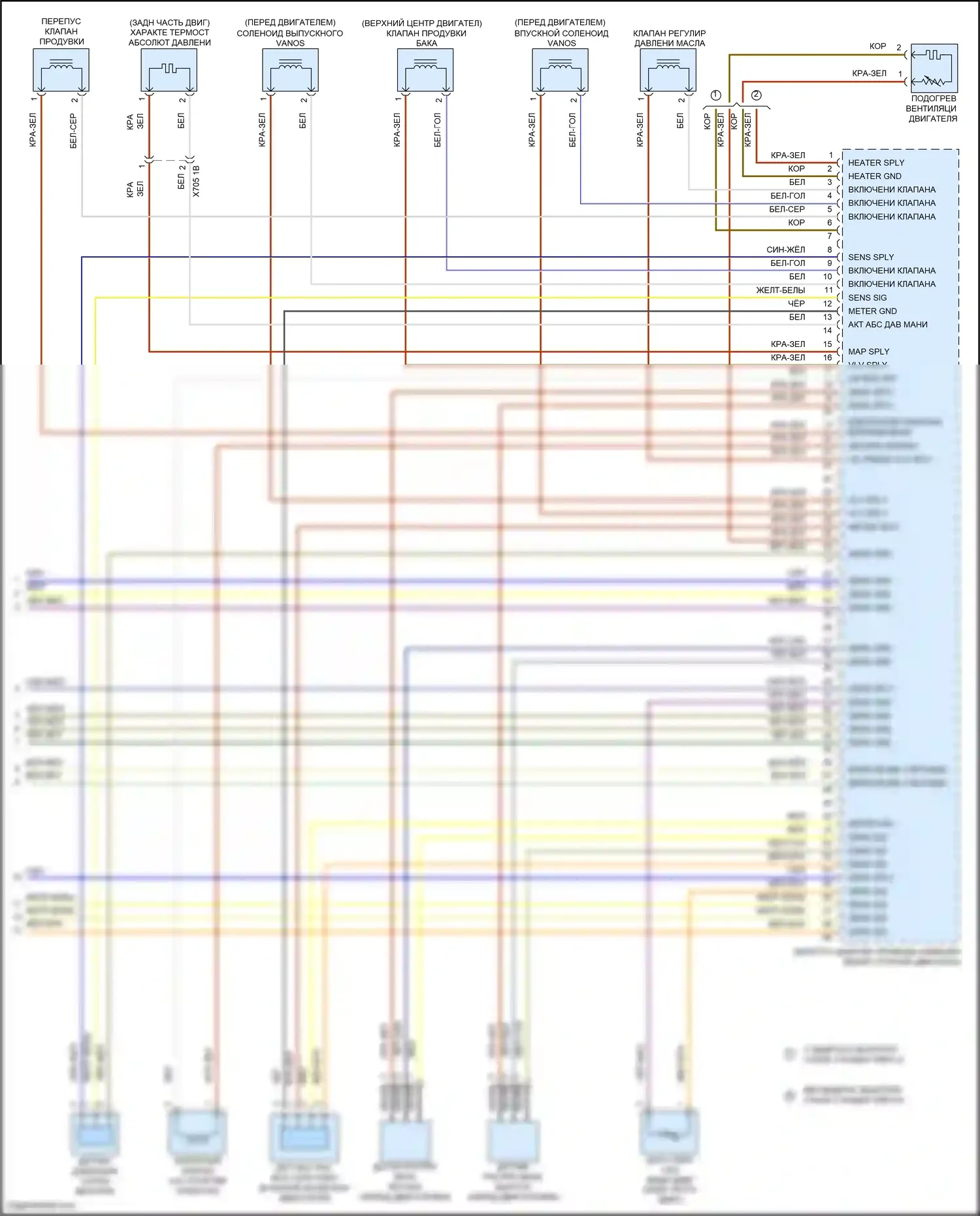 3 серия GT BMW F34 (2011-2016): Электросхема двигателя 3.0л турбо (5 из 5) 