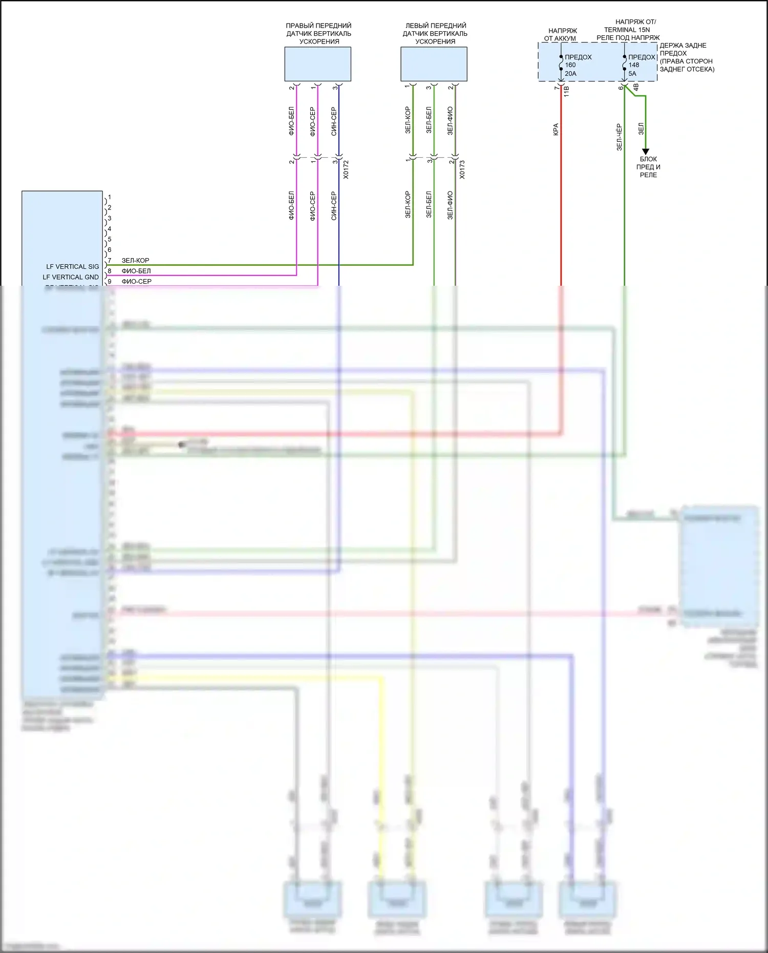 3 серия GT BMW F34 (2011-2016): Электросхема подвески динамического привода 