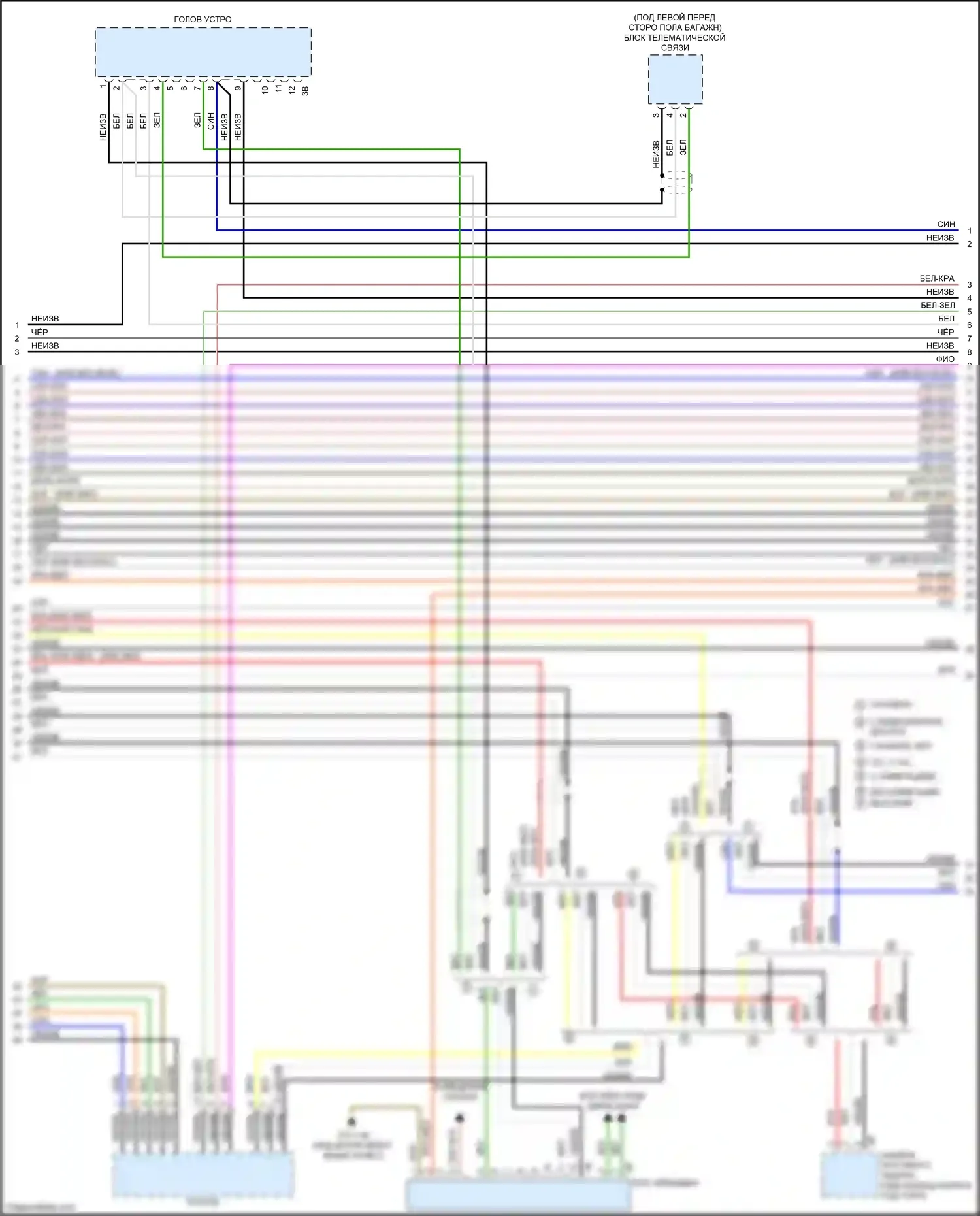 3 серия GT BMW F34 (2011-2016): Hifi электросхема магнитолы, с активным звуковым оформлением (2 из 6) 