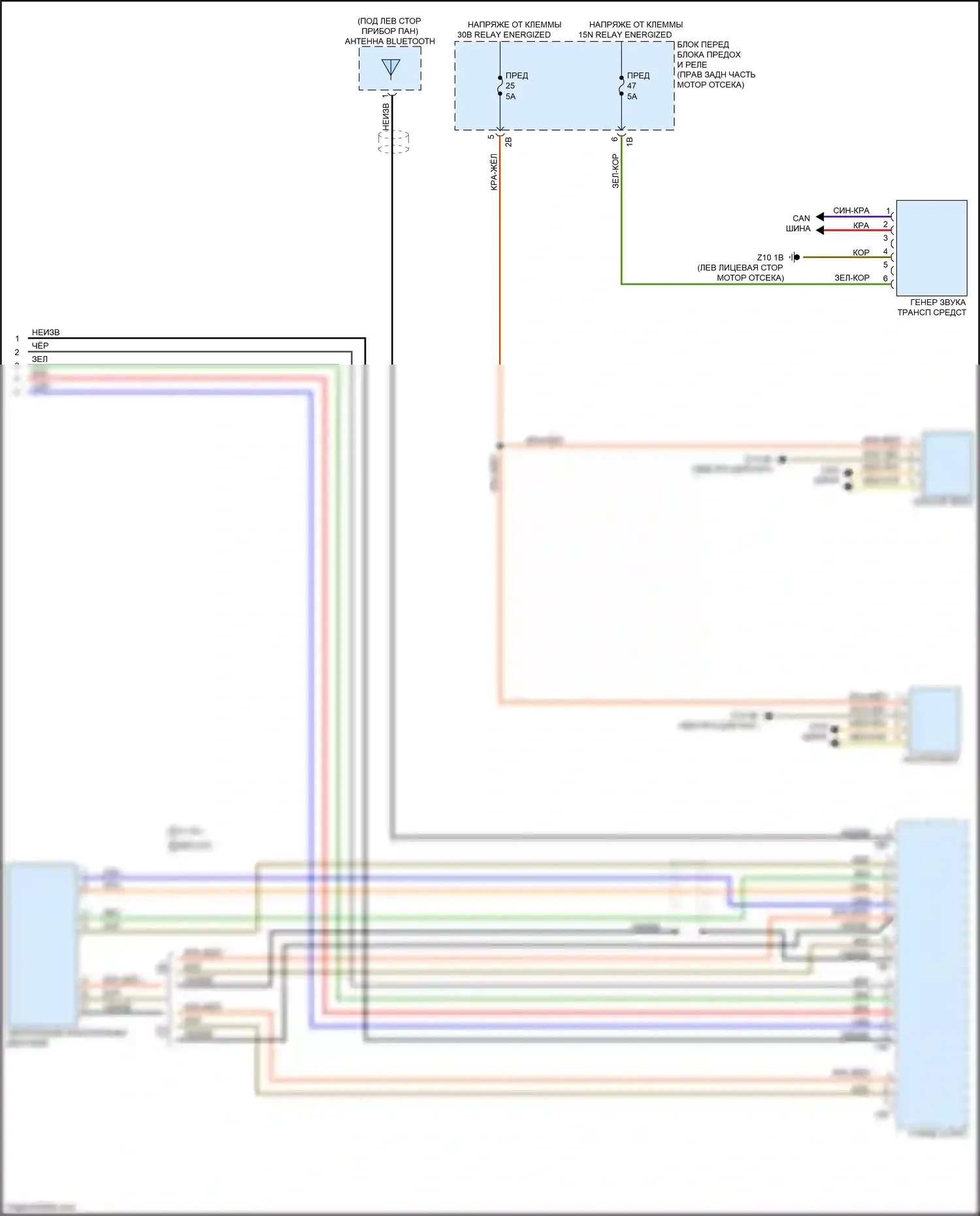 3 серия GT BMW F34 (2011-2016): Электросхема навигации, с hifi магнитолы и активное звуковое оформление (6 из 6) 