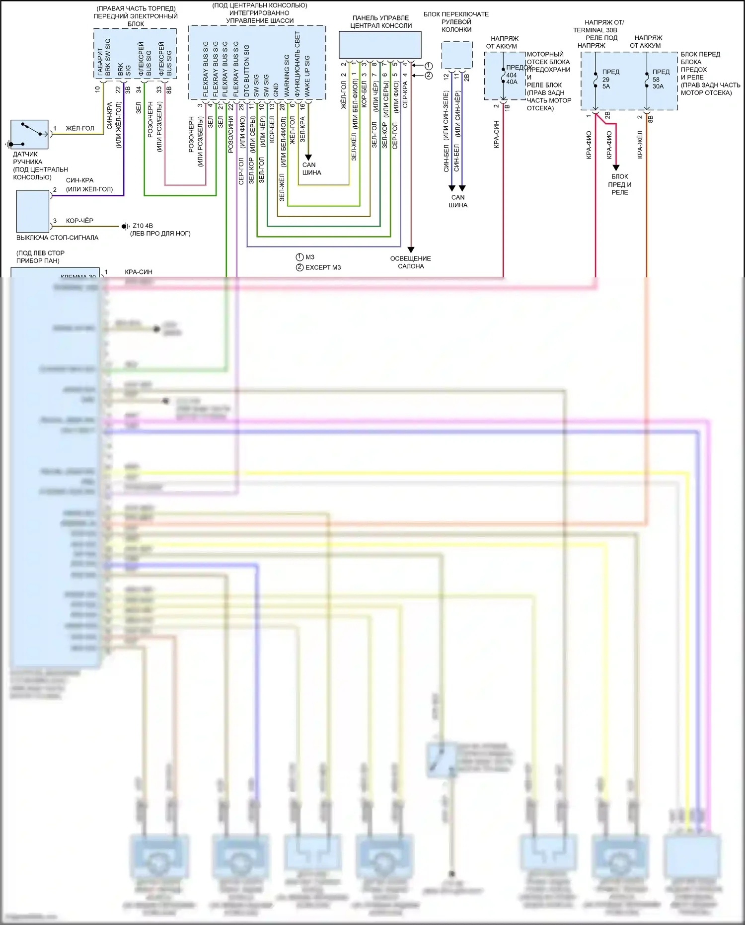 3 серия BMW F30/F31 рестайлинг (2015-2020): Антиблокировочная система abs электросхема 