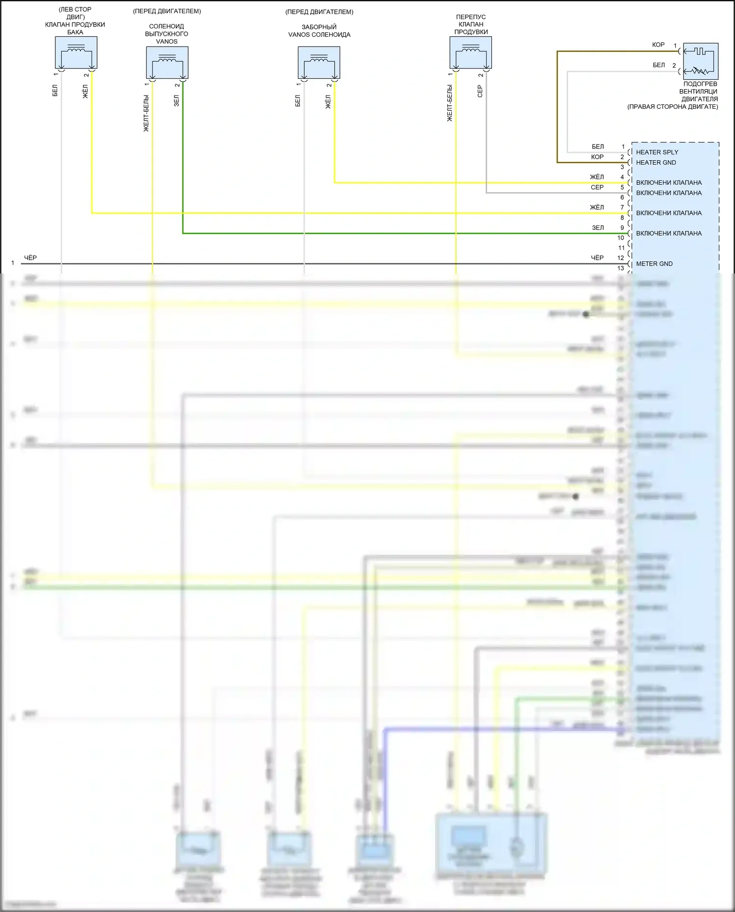 3 серия BMW F30/F31 рестайлинг (2015-2020): Электросхема двигателя 2.0л турбо (5 из 5) 