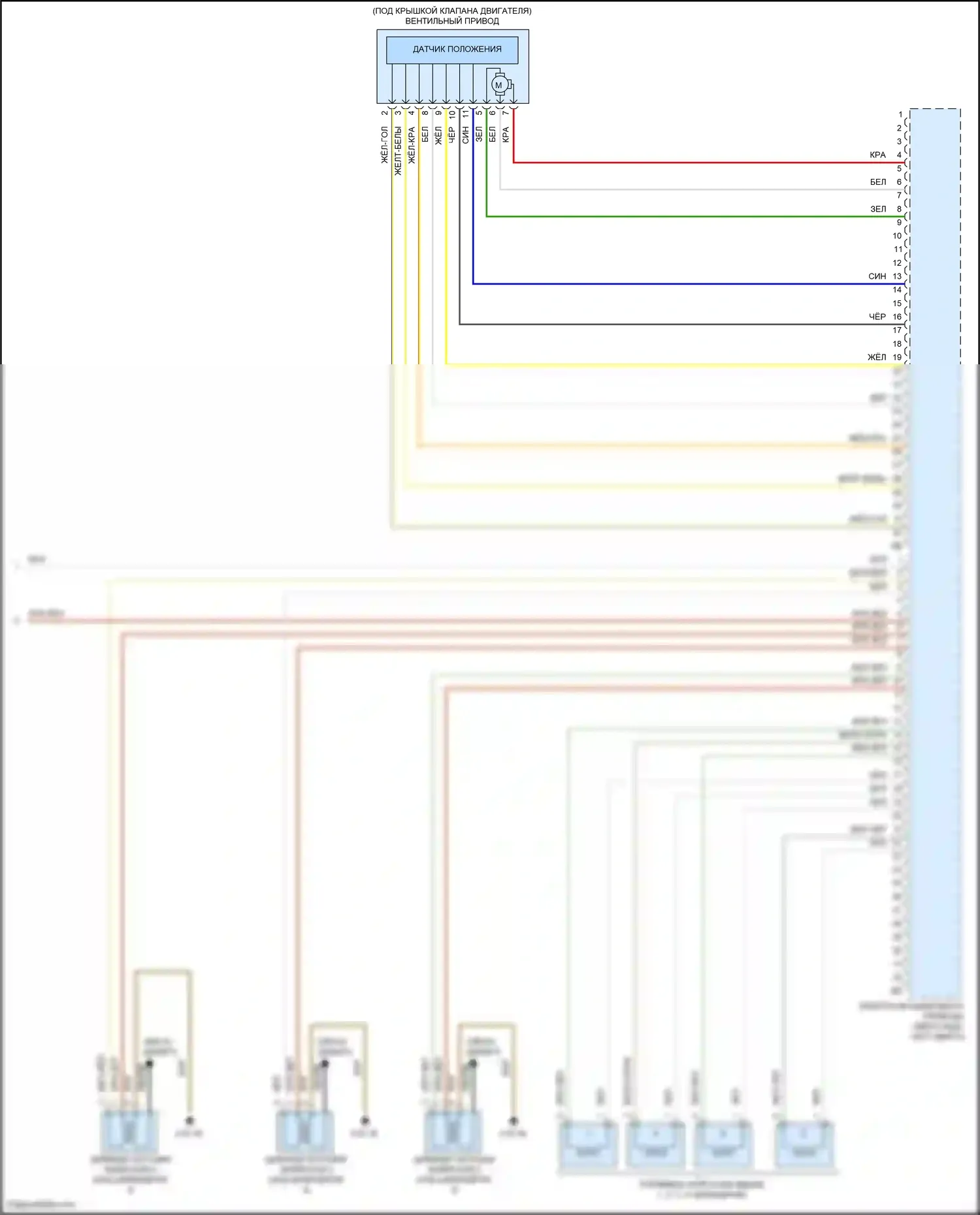 3 серия BMW F30/F31 рестайлинг (2015-2020): Электросхема двигателя 2.0л турбо (6 из 6) 