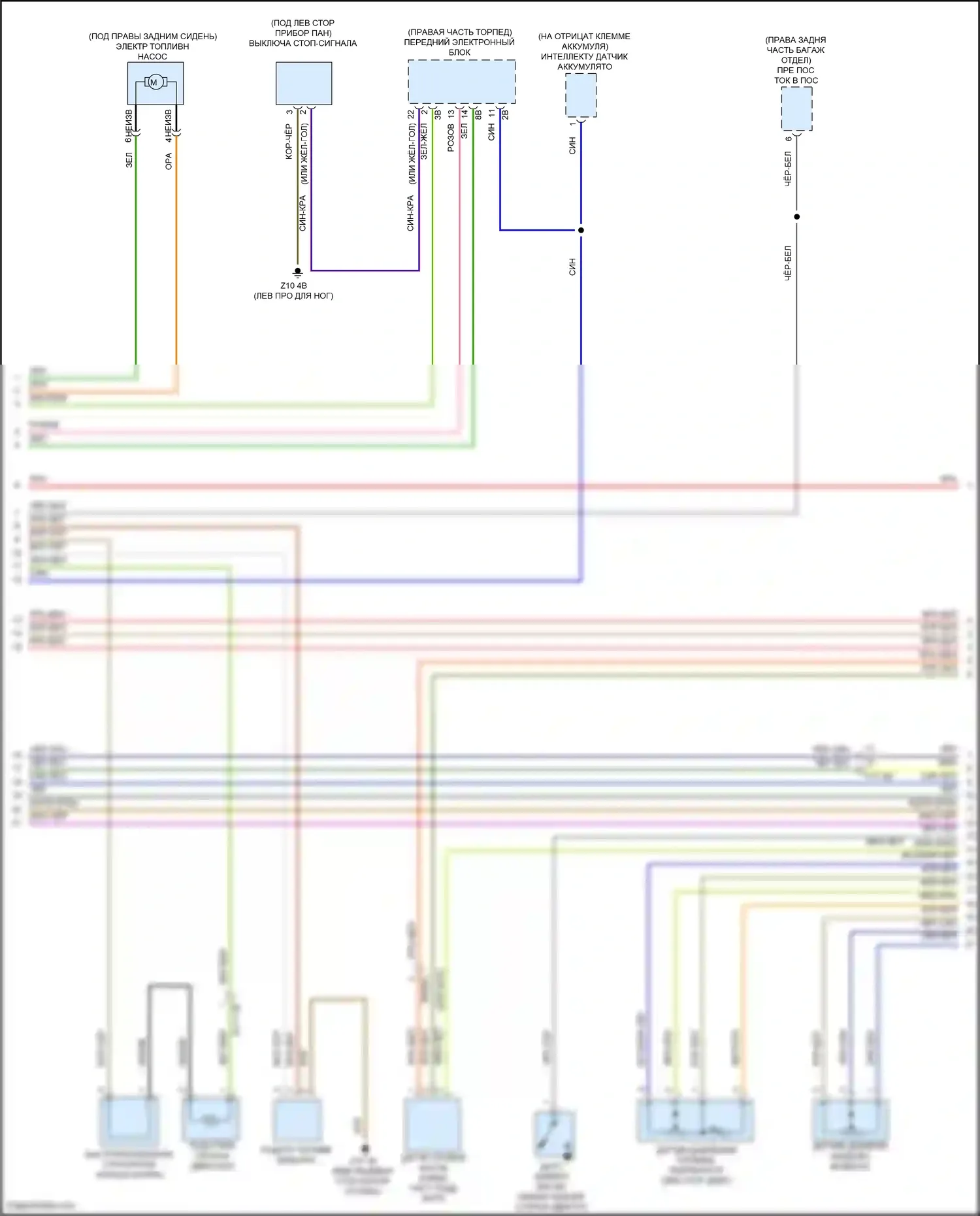 3 серия BMW F30/F31 рестайлинг (2015-2020): Электросхема двигателя 2.0л турбо дизель (3 из 7) 