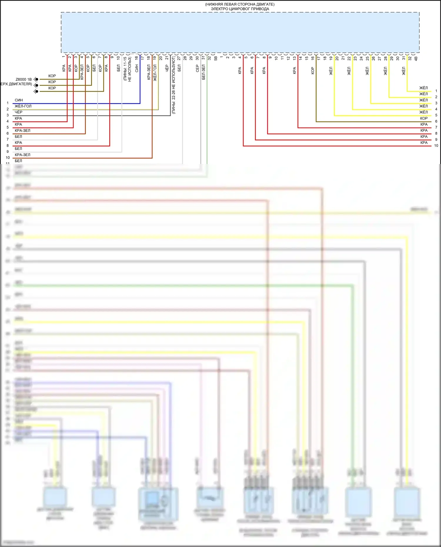 3 серия BMW F30/F31 рестайлинг (2015-2020): Электросхема двигателя 3,0л турбо (5 из 6) 