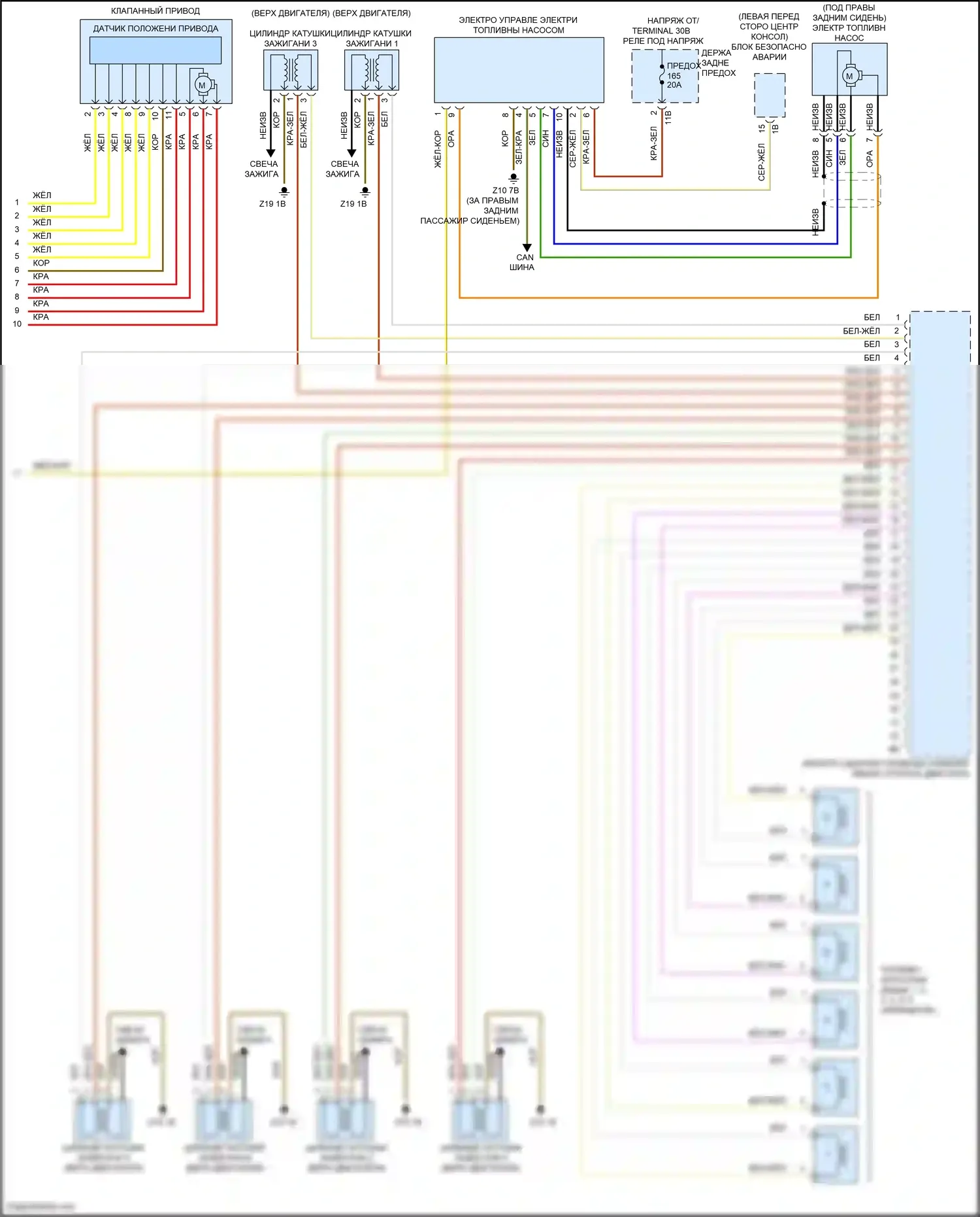 3 серия BMW F30/F31 рестайлинг (2015-2020): Электросхема двигателя 3,0л турбо (6 из 6) 