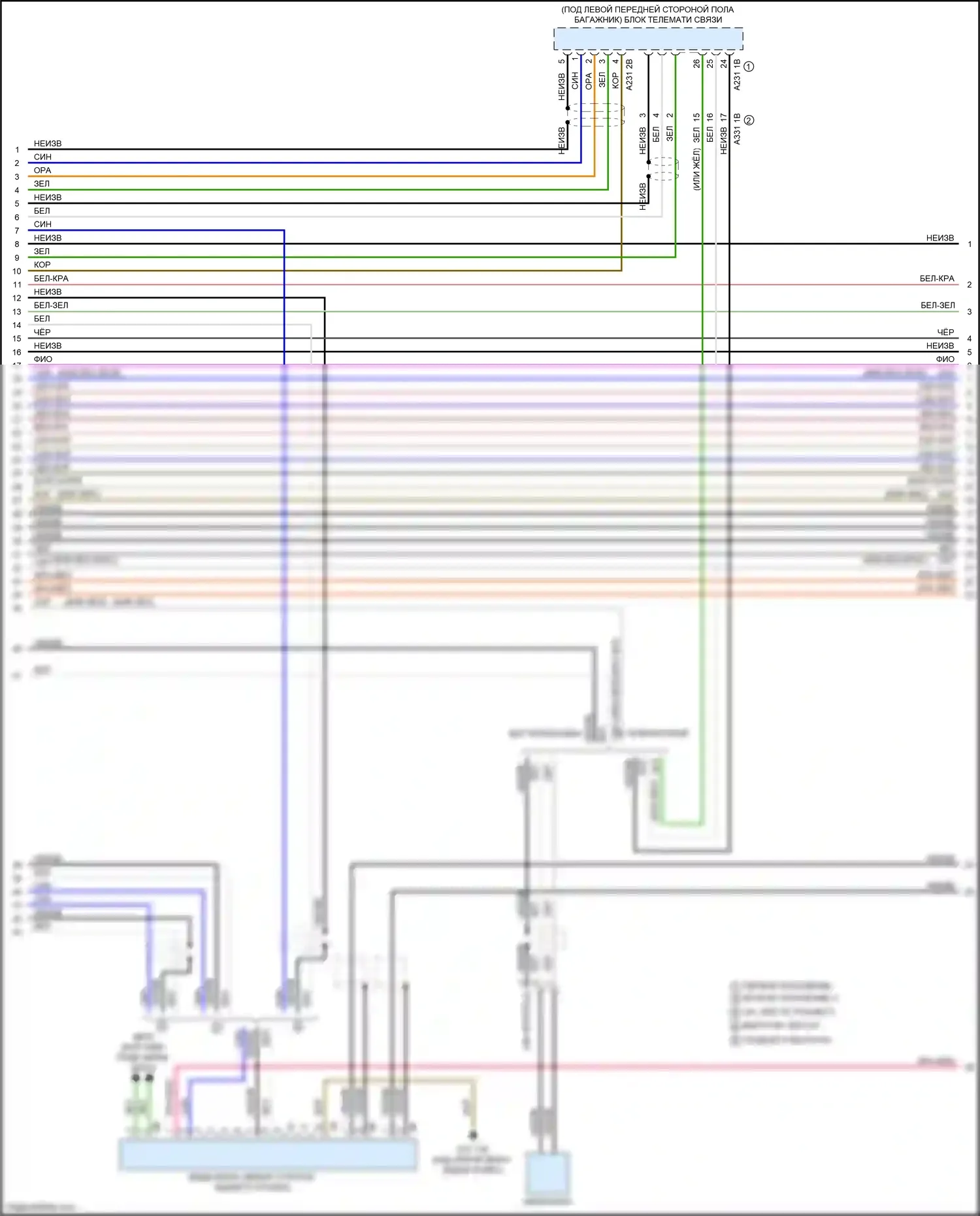 3 серия BMW F30/F31 рестайлинг (2015-2020): Электросхема навигации, с hifi магнитола и активное звуковое оформление (4 из 8) 