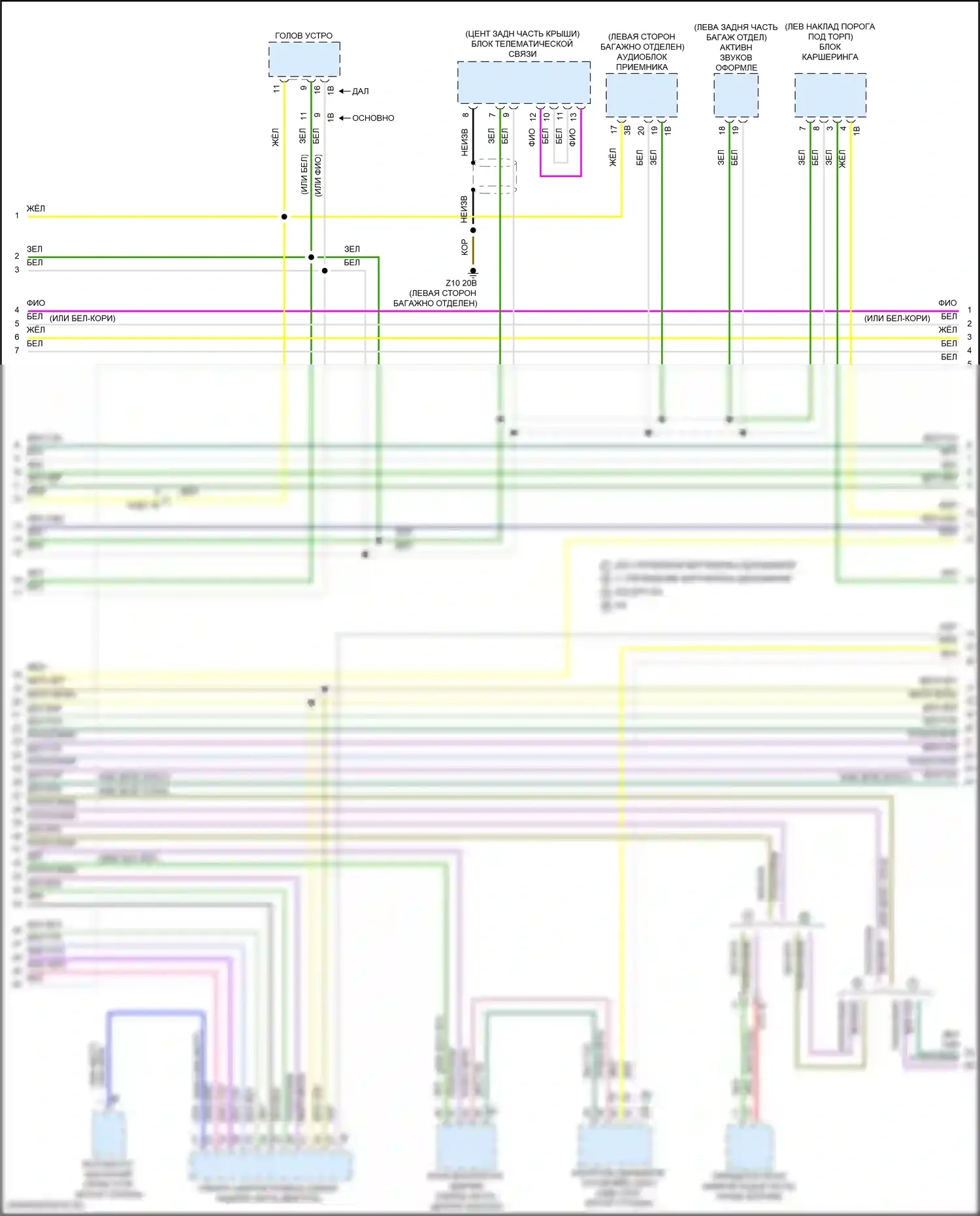 3 серия BMW G20/G21 рестайлинг (2022-2024): Can шина электросхема (5 из 10) 