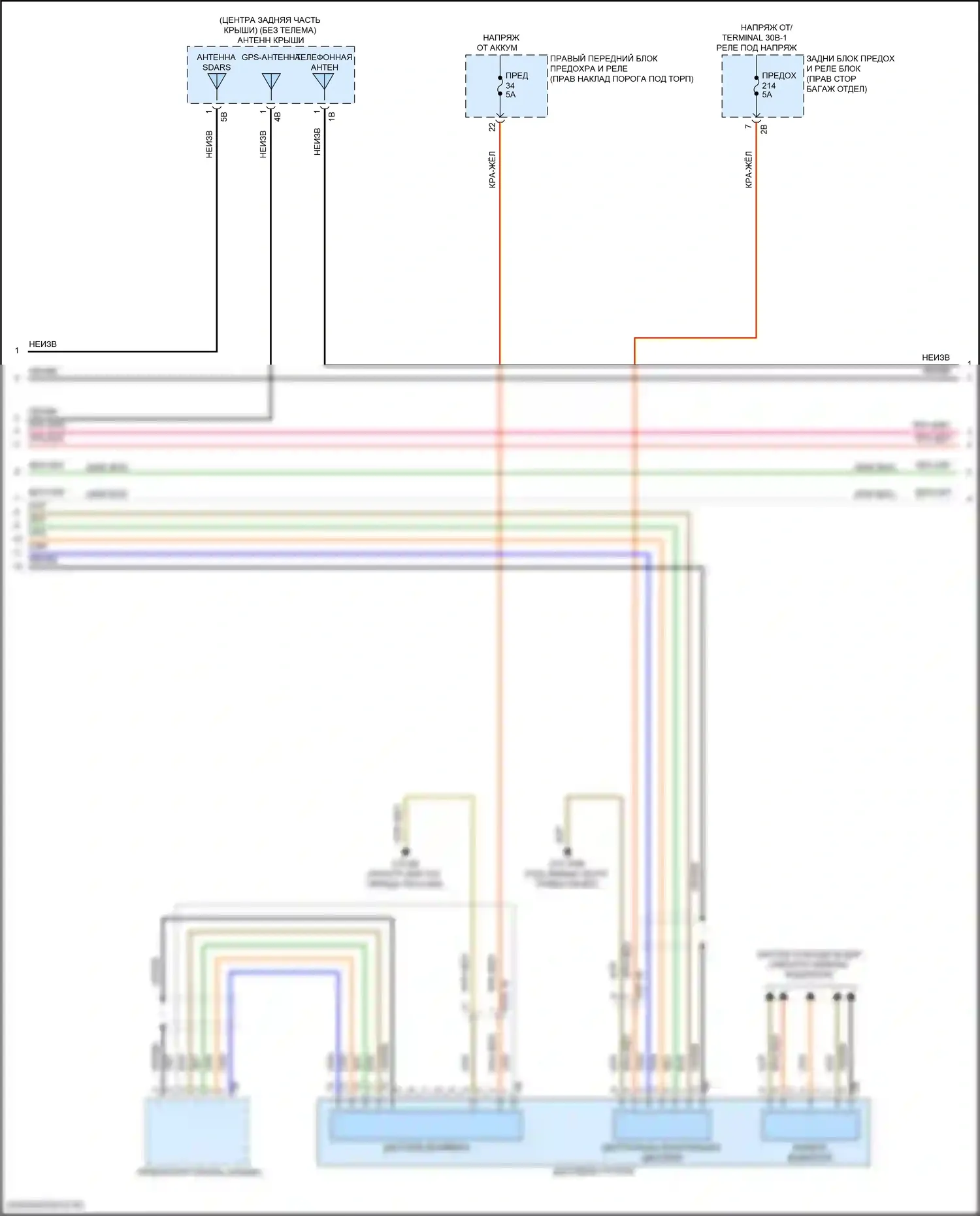3 серия BMW G20/G21 рестайлинг (2022-2024): Электросхема аудиоблока приемника, базовая (2 из 7) 