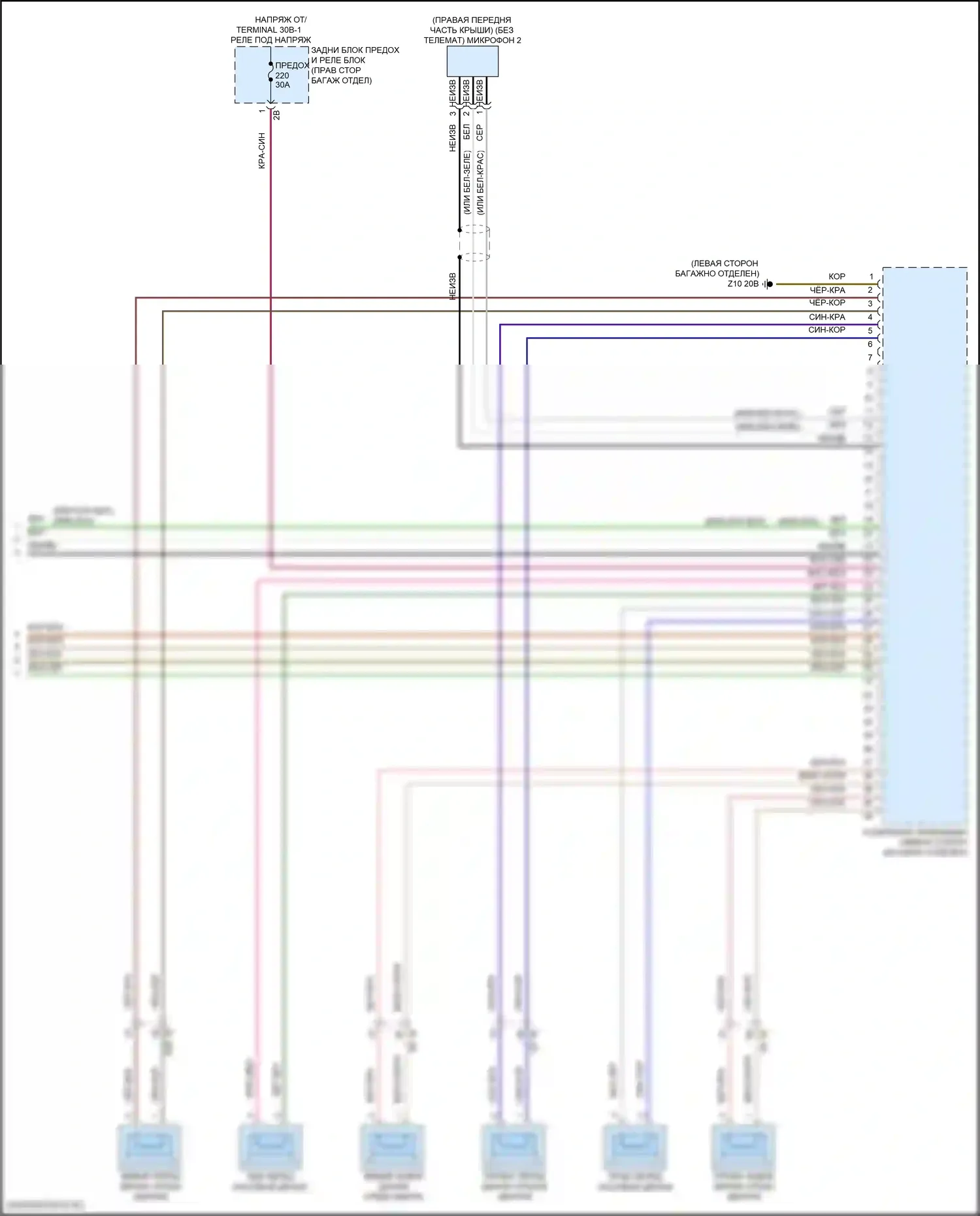3 серия BMW G20/G21 рестайлинг (2022-2024): Электросхема навигации, базовой (7 из 7) 