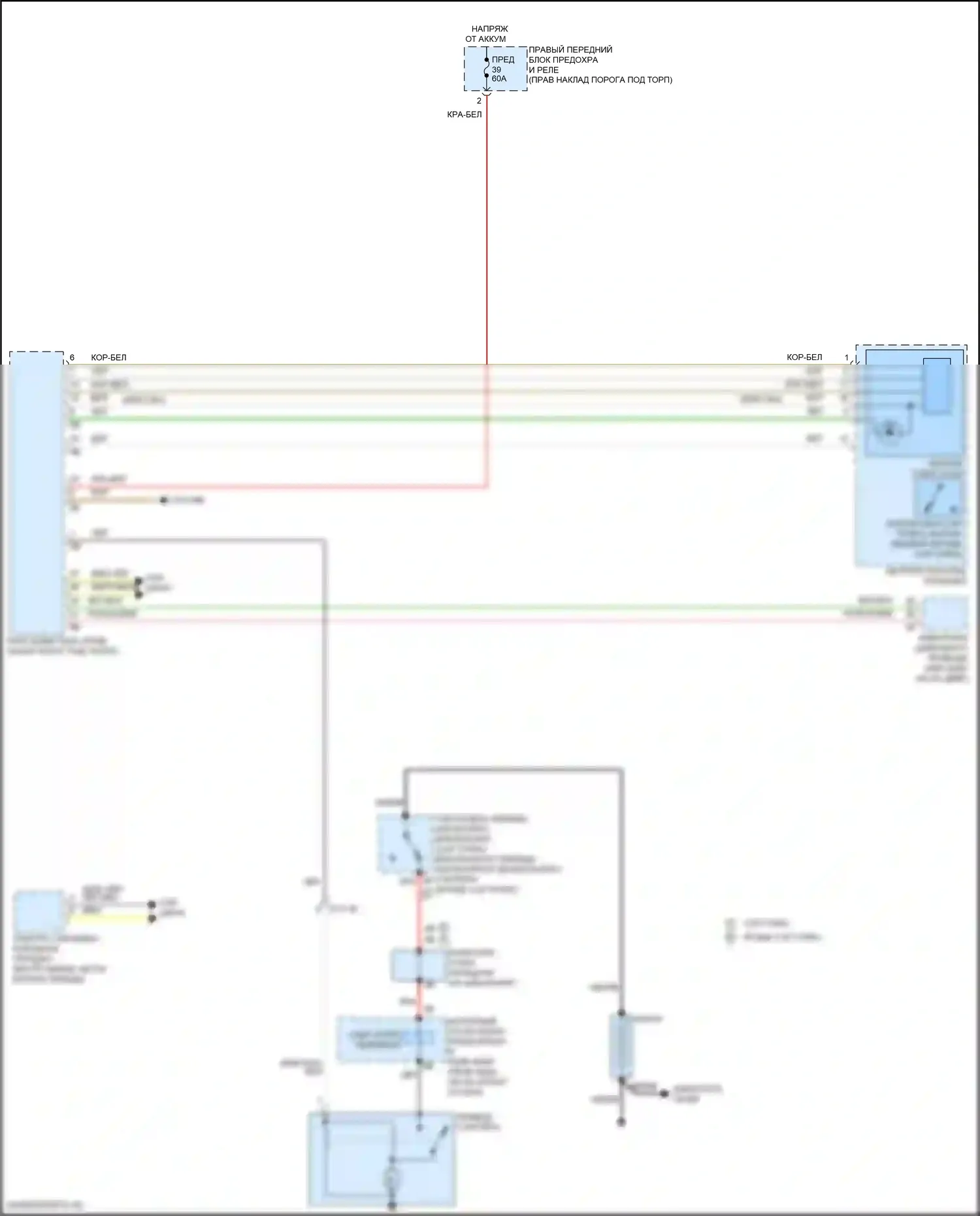 3 серия BMW G20/G21 рестайлинг (2022-2024): Электросхема стартера/генератора 