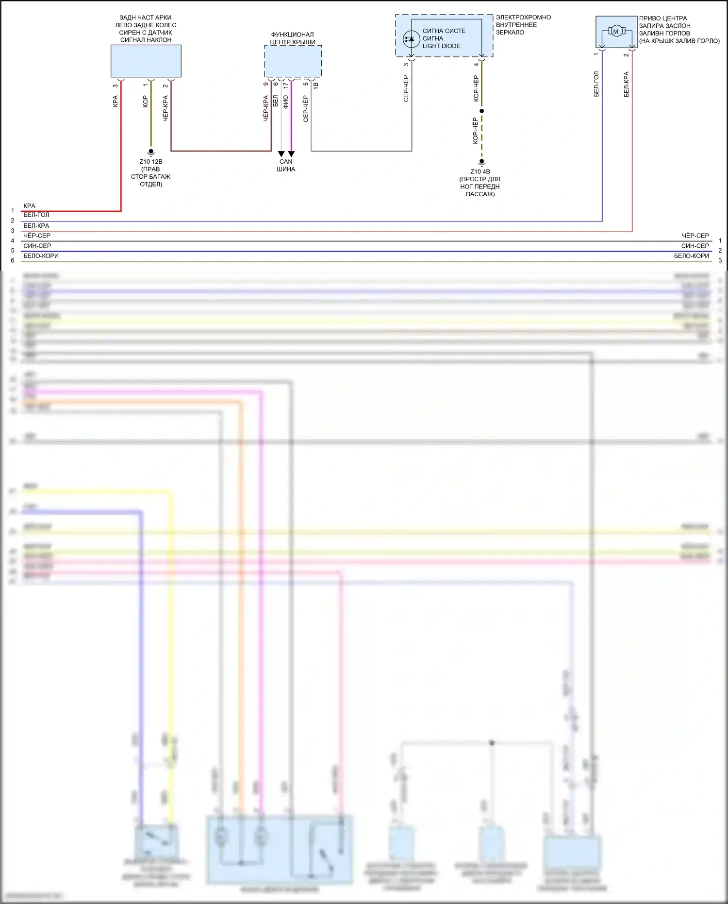 3 серия BMW G20/G21 рестайлинг (2022-2024): Электросхема центрального замка (2 из 3) 