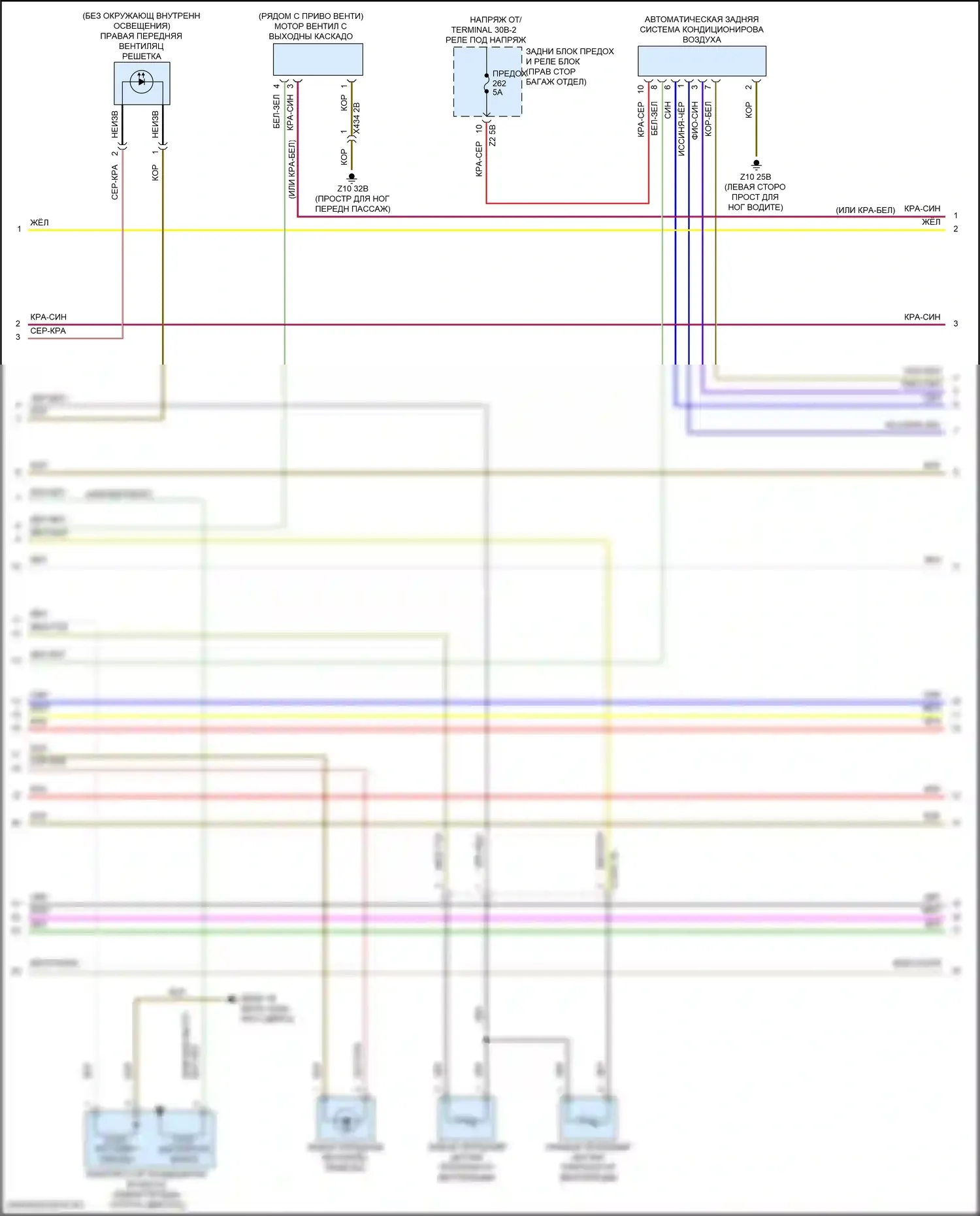 3 серия BMW G20/G21 (2018-2023): Электросхема климат контроля (2 из 5) 