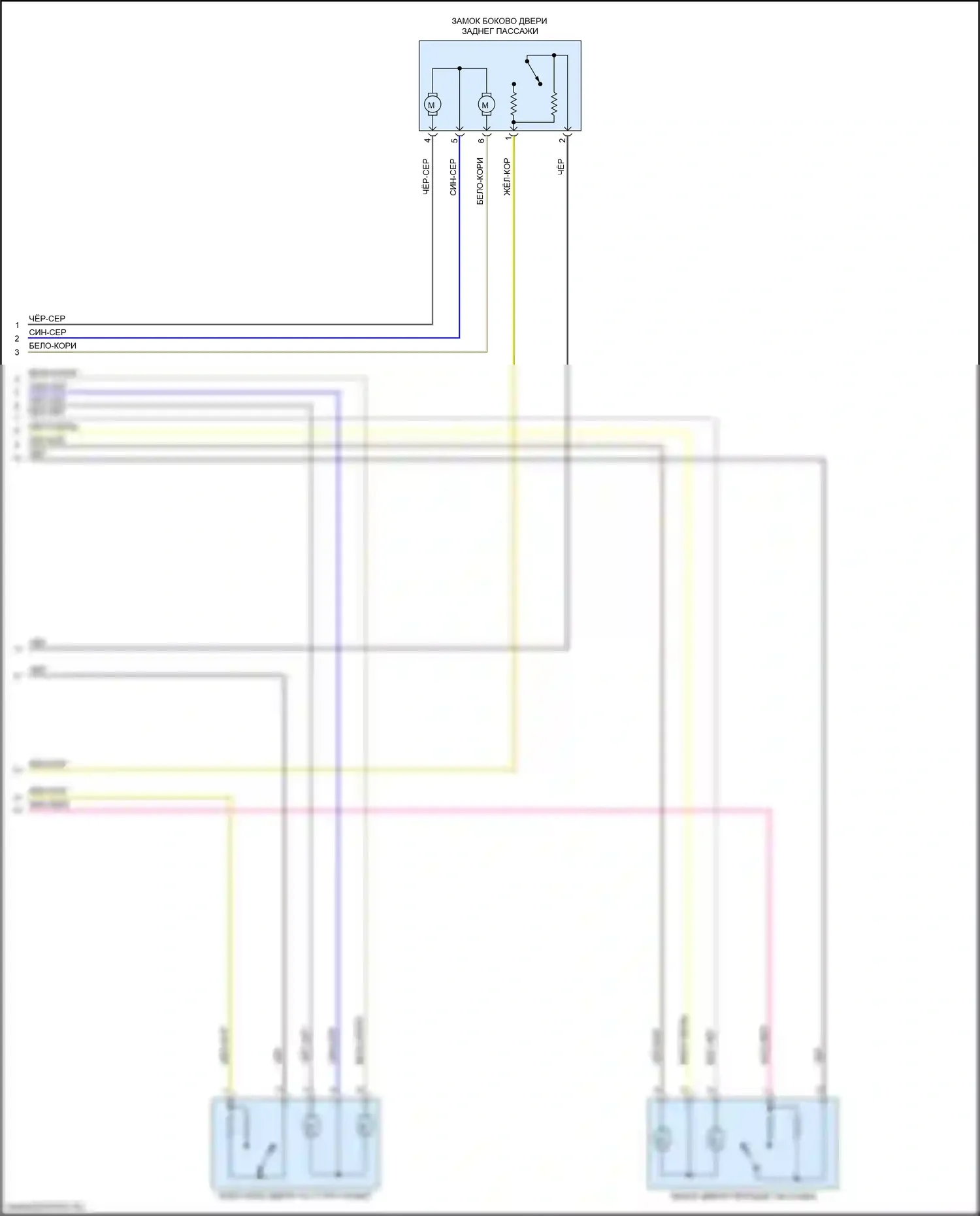 3 серия BMW G20/G21 (2018-2023): Электросхема сигнализации и центрального запирания (3 из 3) 