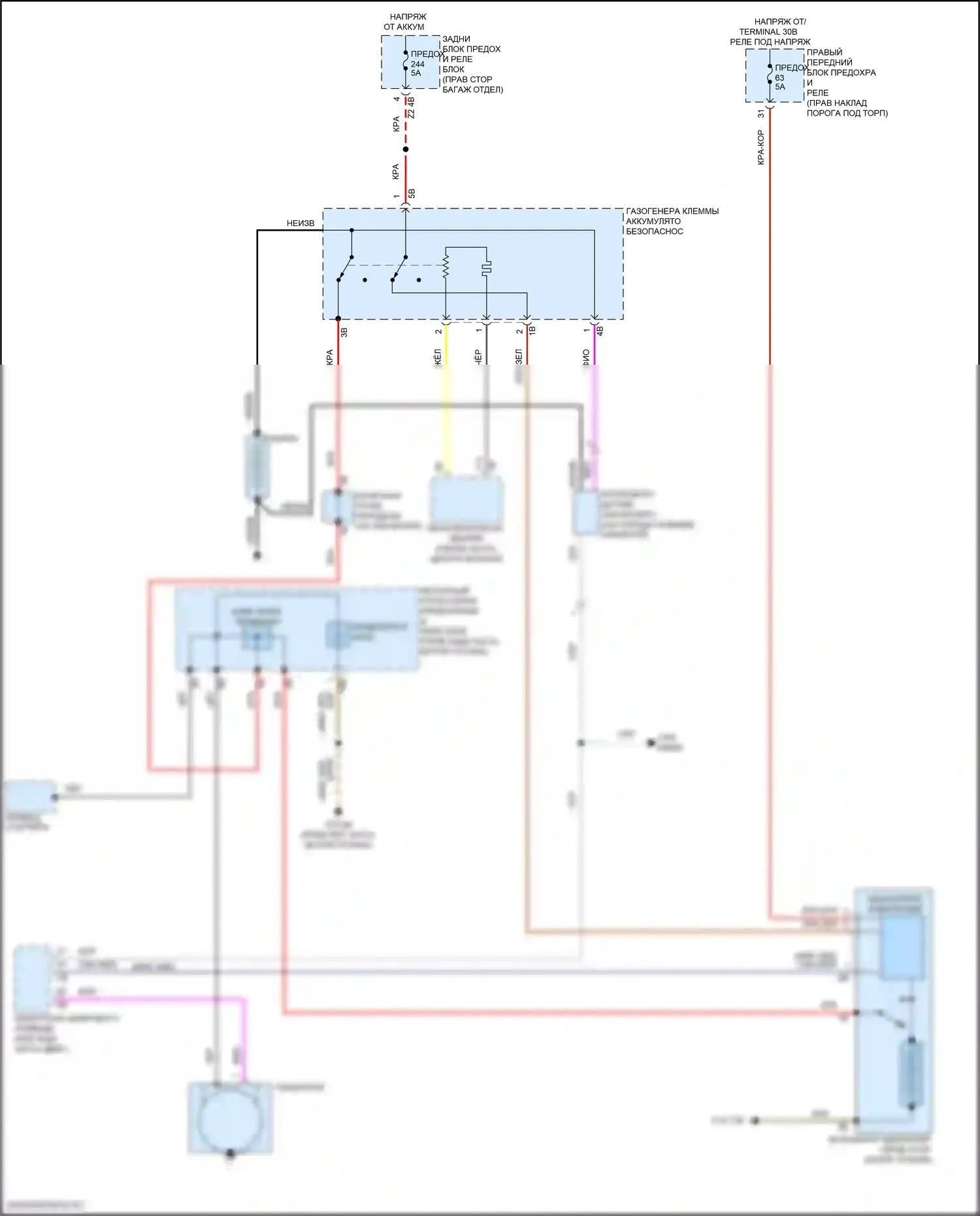 3 серия BMW G20/G21 (2018-2023): Электросхема генератора 