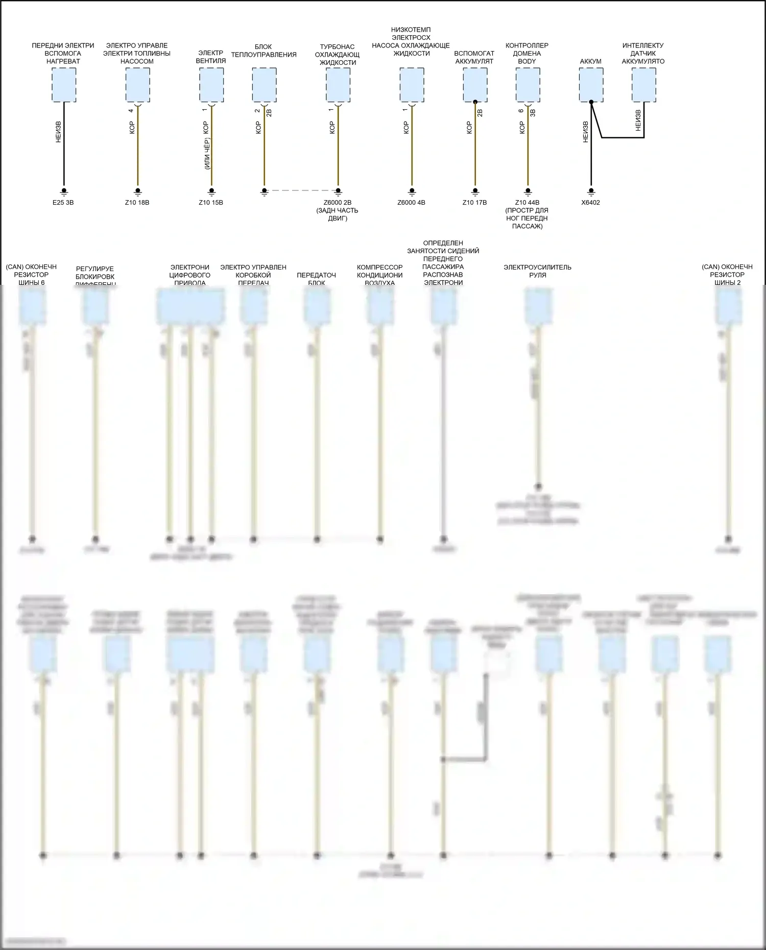 3 серия BMW G20/G21 (2018-2023): Электросхема распределения массы (7 из 7) 