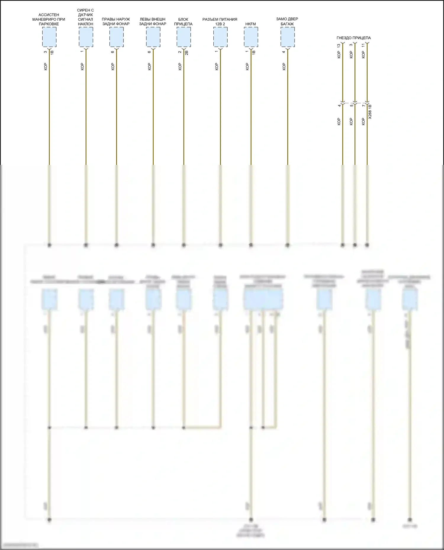 3 серия BMW G20/G21 (2018-2023): Электросхема разводки массы (1 из 7) 