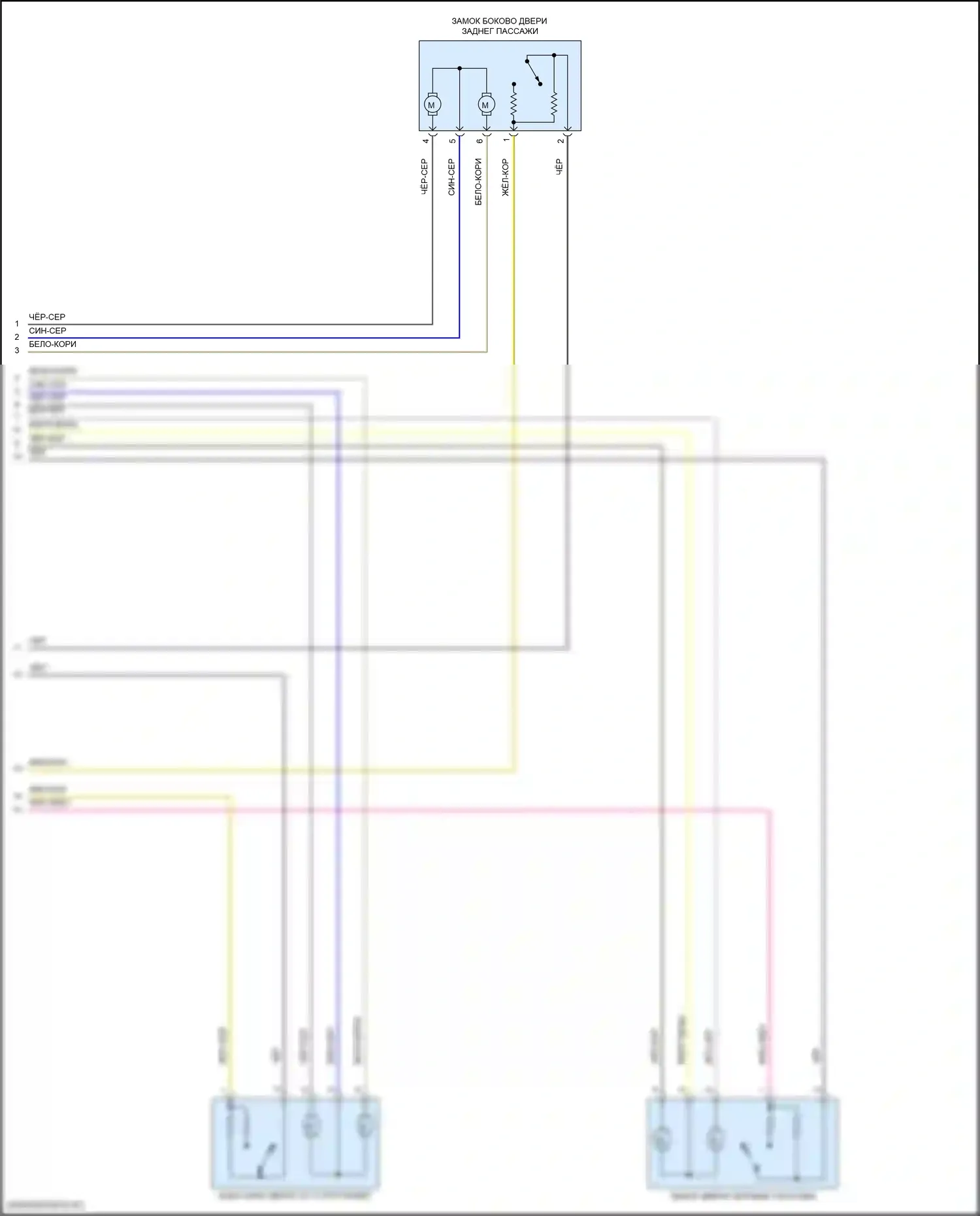 3 серия BMW G20/G21 (2018-2023): Электросхема центрального замка (3 из 3) 