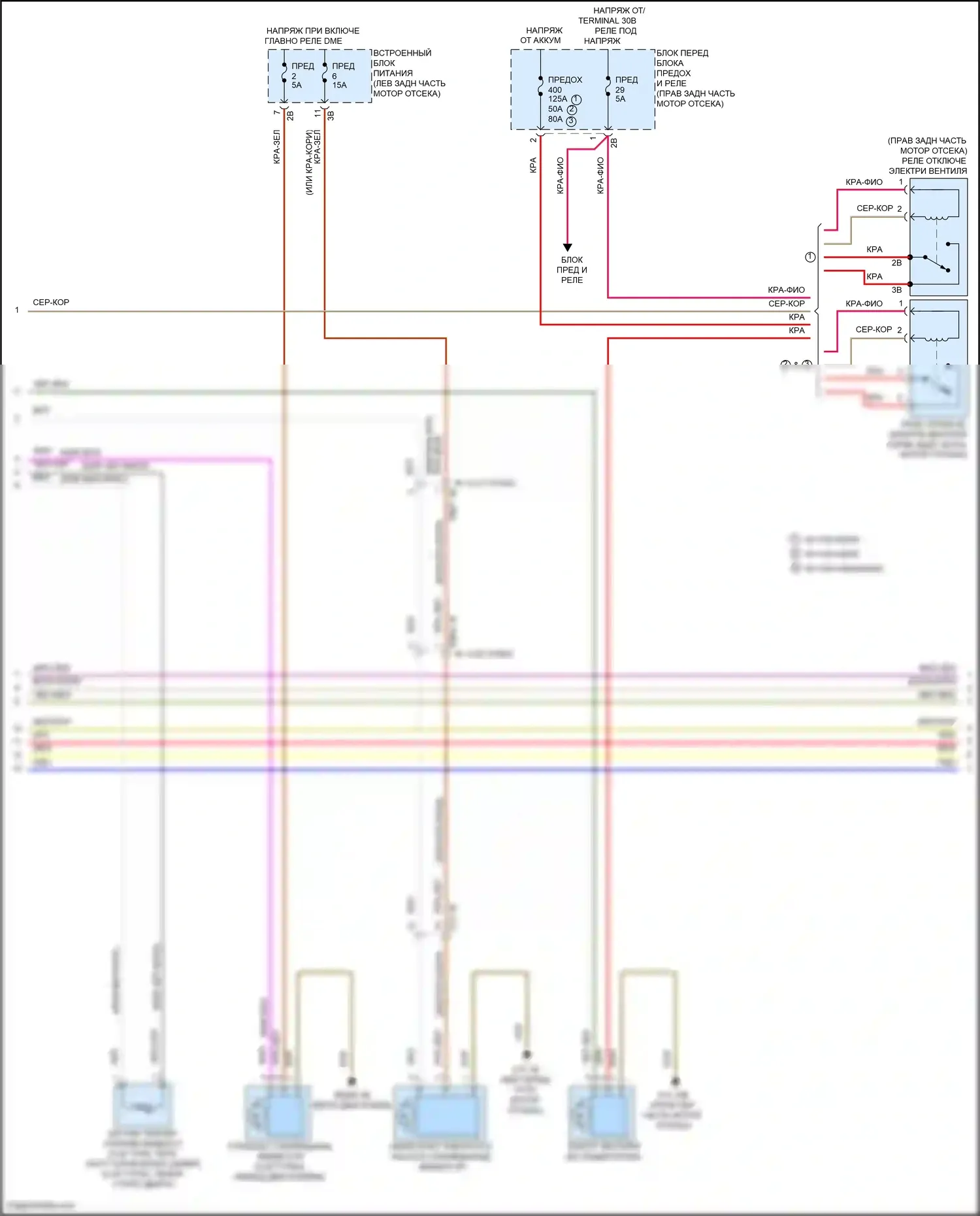 4 серия Gran Coupe BMW F36 рестайлинг (2017-2020): Электросхема климат контроля (3 из 4) 
