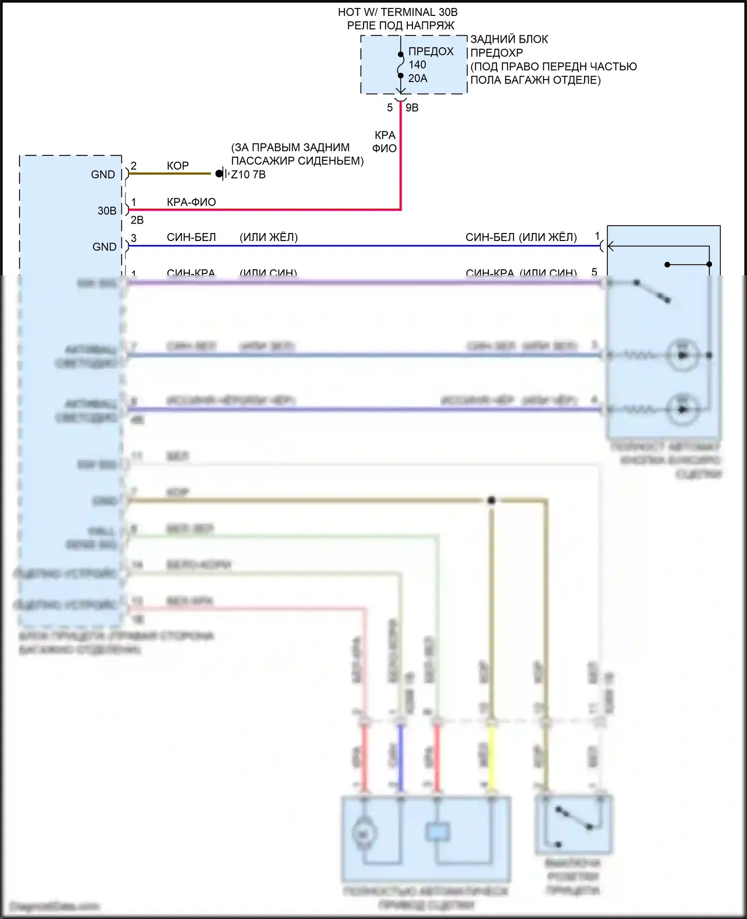 4 серия Gran Coupe BMW F36 (2013-2017): Электросхема активных управление кузовом и подвеской 