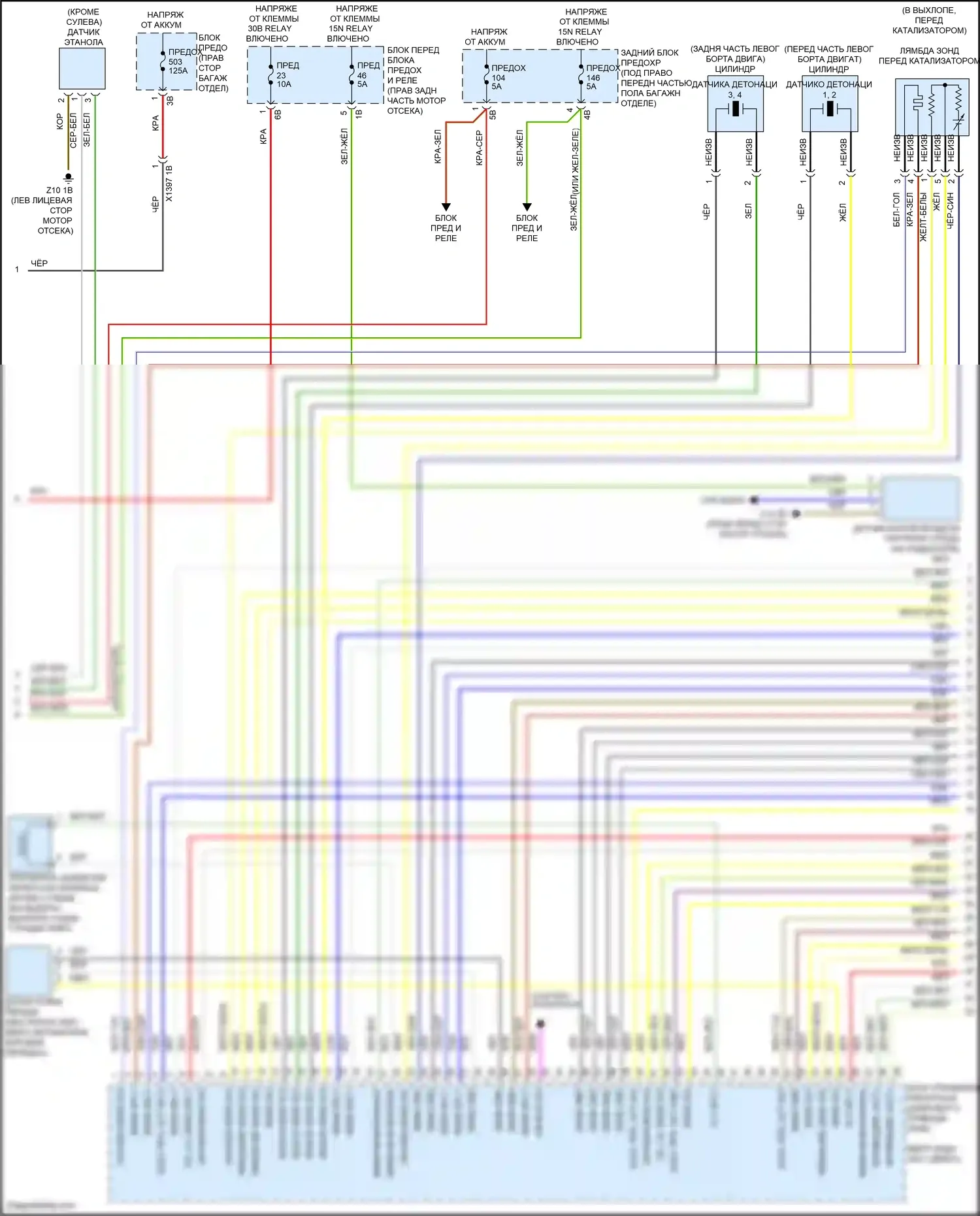 4 серия Gran Coupe BMW F36 (2013-2017): Электросхема двигателя 2.0л турбо (2 из 5) 