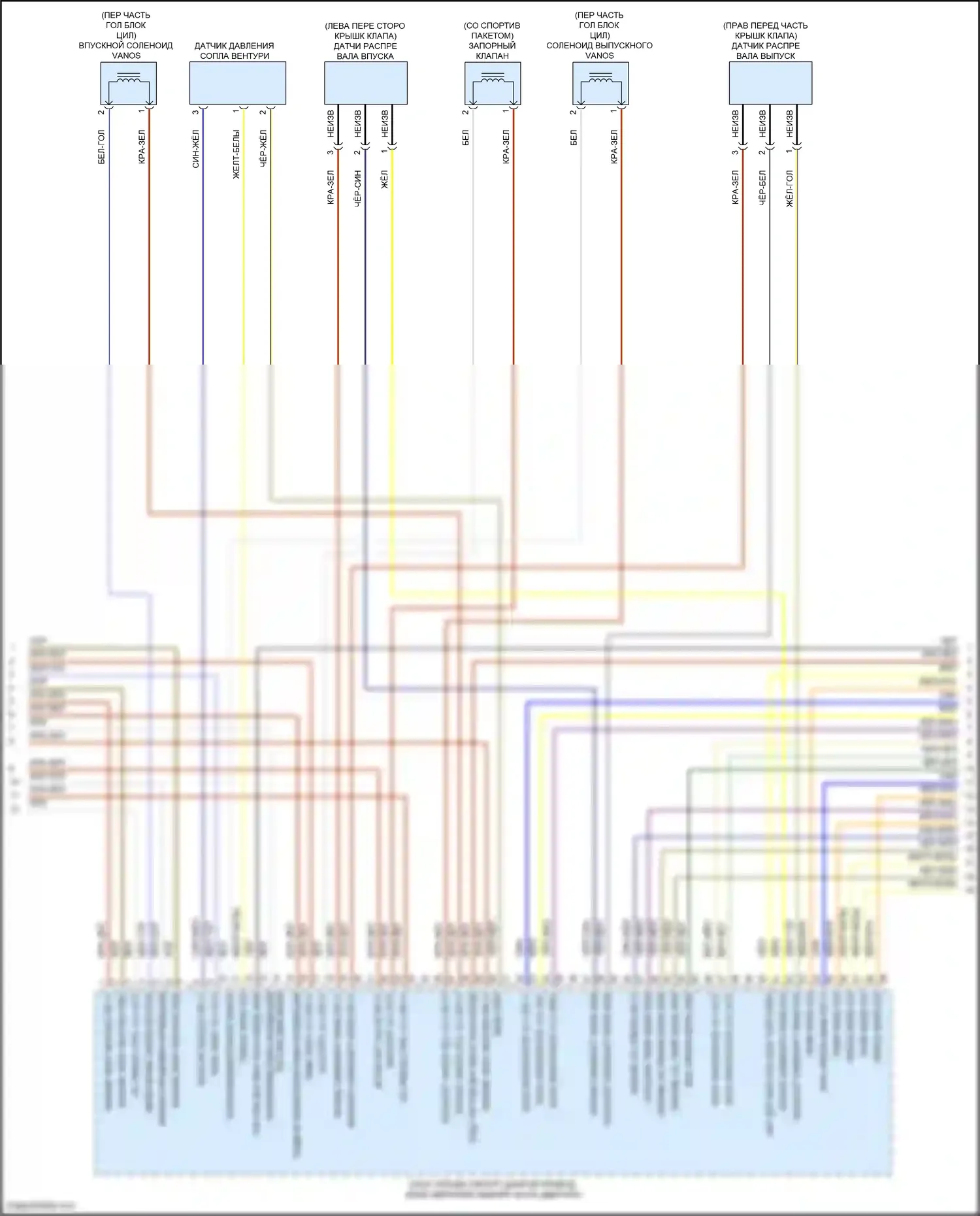 4 серия Gran Coupe BMW F36 (2013-2017): Электросхема двигателя 3,0л турбо (3 из 7) 