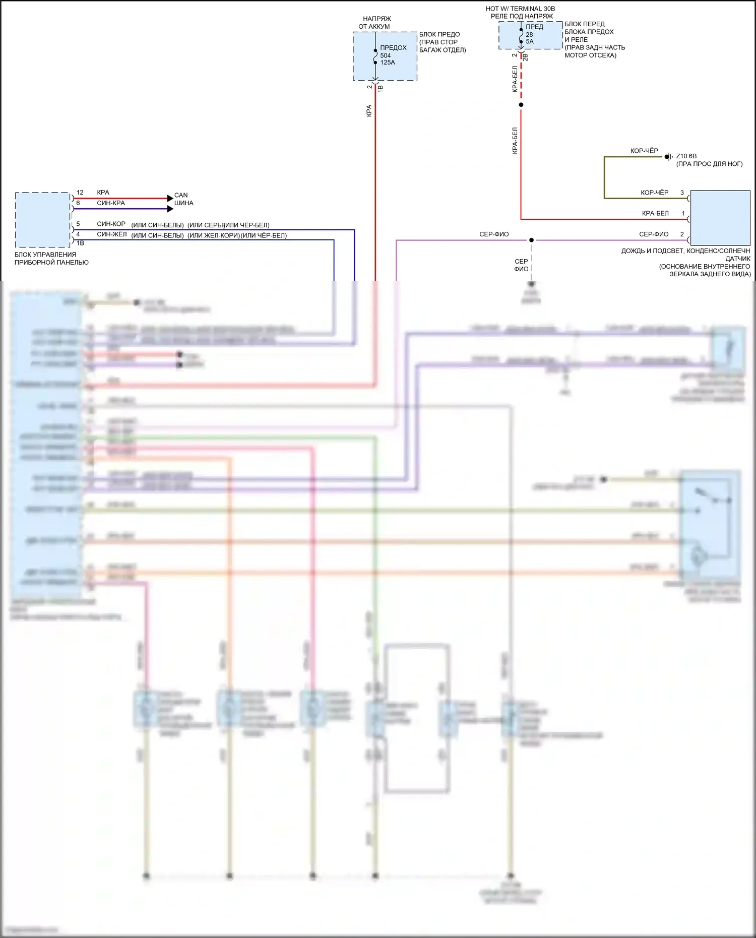 4 серия Gran Coupe BMW F36 (2013-2017): Дворники и омыватели электросхема 