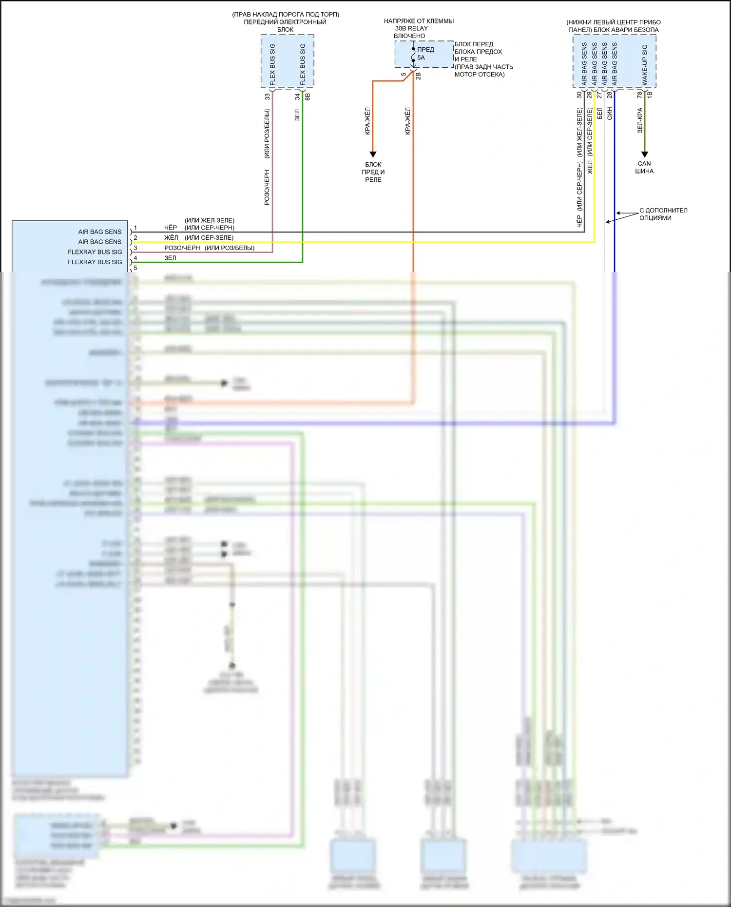 4 серия Gran Coupe BMW F36 (2013-2017): Электросхема пневмоподвески 