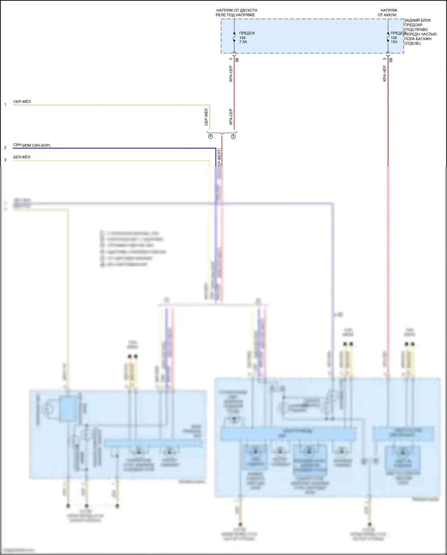 4 серия Gran Coupe BMW F36 (2013-2017): Электросхема фар и фонарей (5 из 5) 