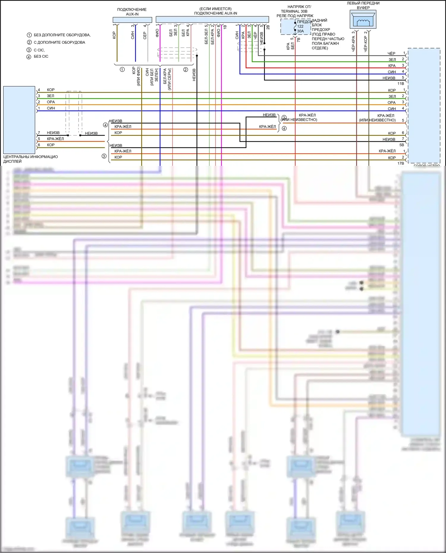 4 серия Gran Coupe BMW F36 (2013-2017): Hifi электросхема магнитолы, без активного звукового оформления (5 из 5) 
