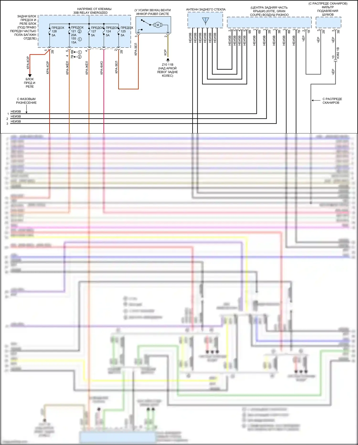 4 серия Gran Coupe BMW F36 (2013-2017): Электросхема навигации, с hifi магнитолы и активное звуковое оформление (3 из 5) 