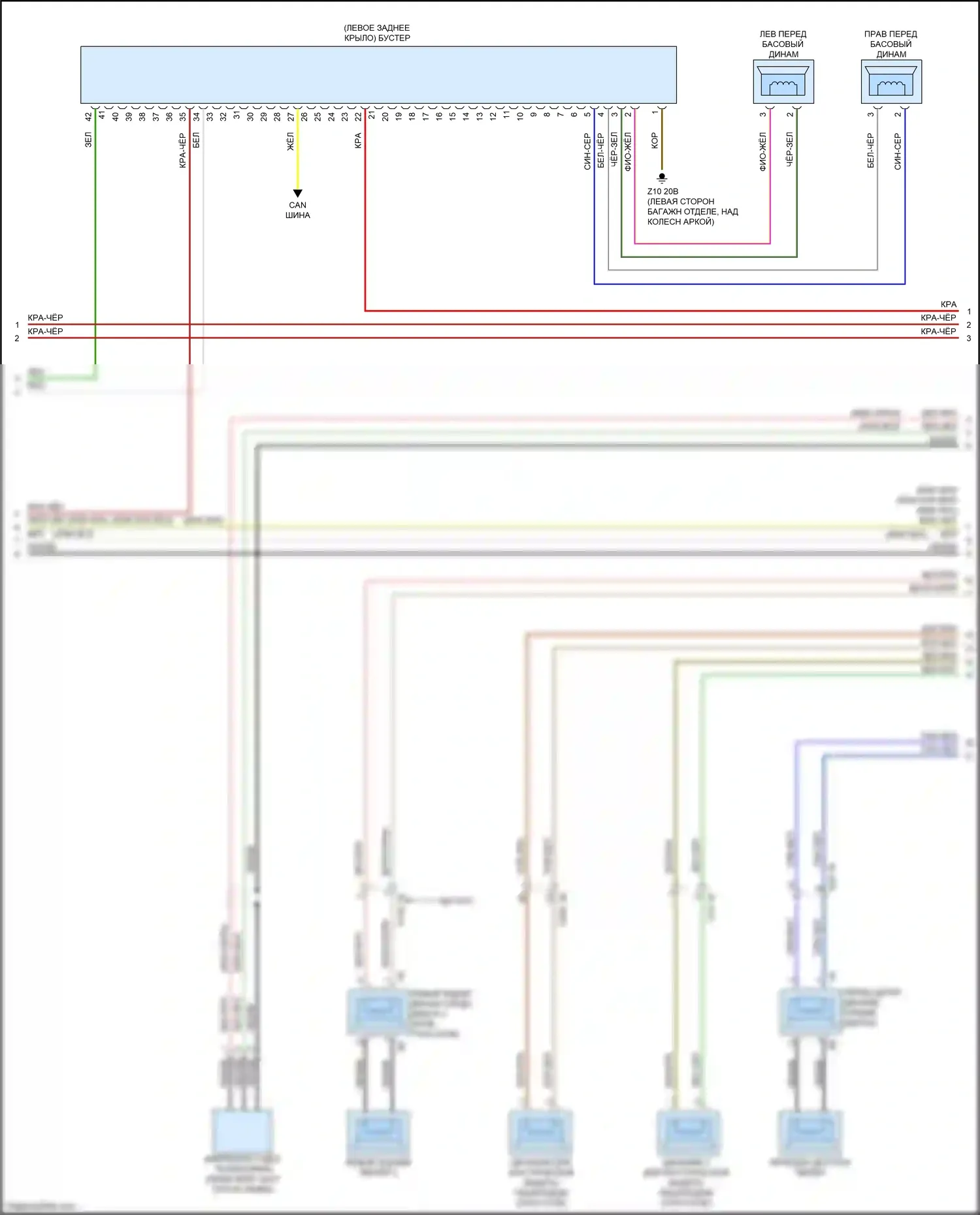 4 серия Gran Coupe BMW G26 (2020-2024): Электросхема навигации, высокий уровень (6 из 7) 