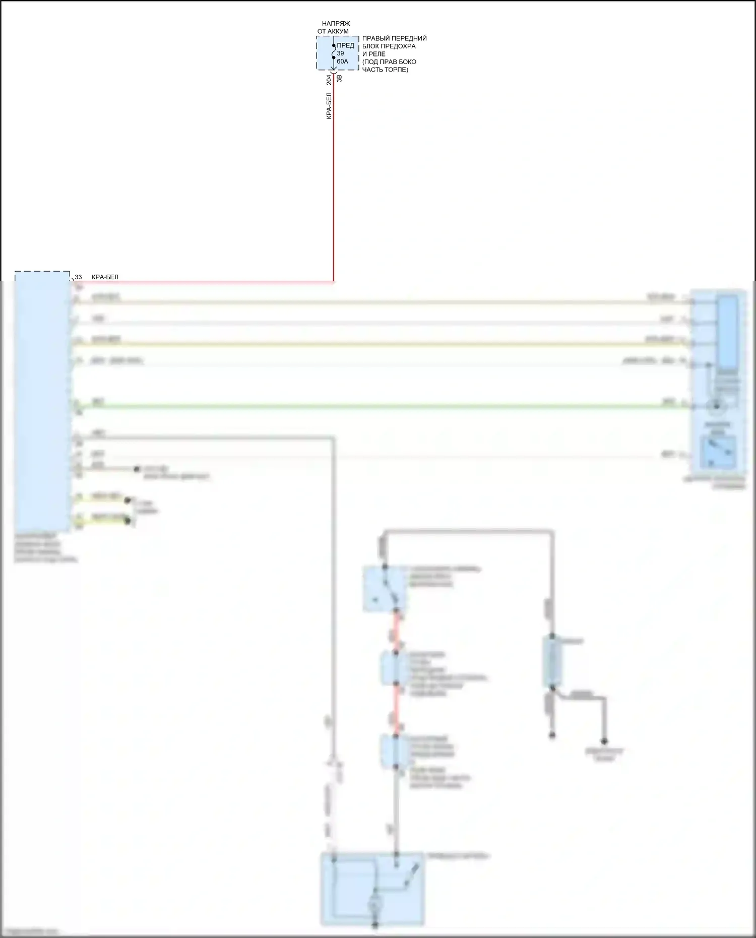 4 серия Gran Coupe BMW G26 (2020-2024): Электросхема стартера 