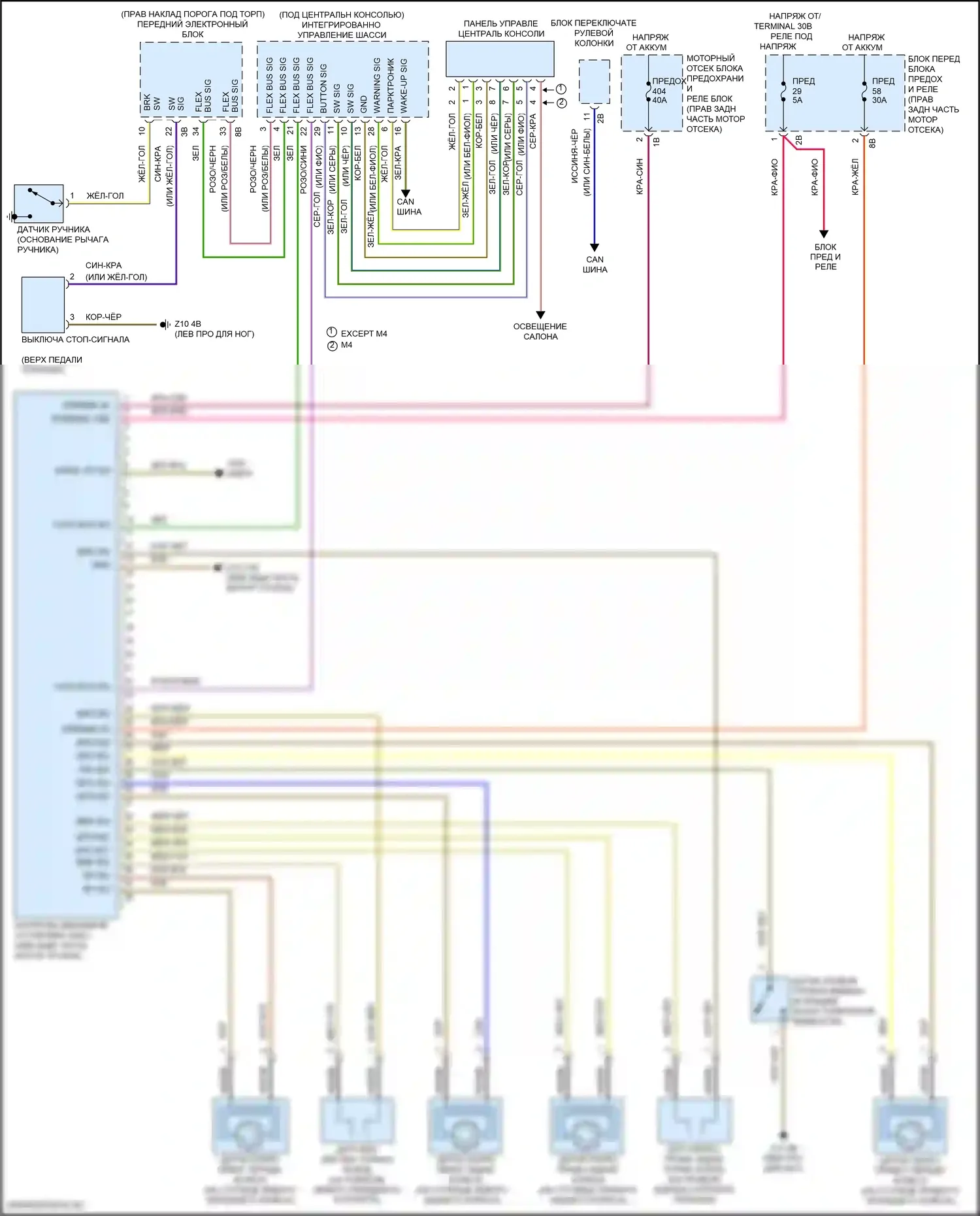4 серия BMW F32/F33 рестайлинг (2017-2020): Антиблокировочная система abs электросхема 