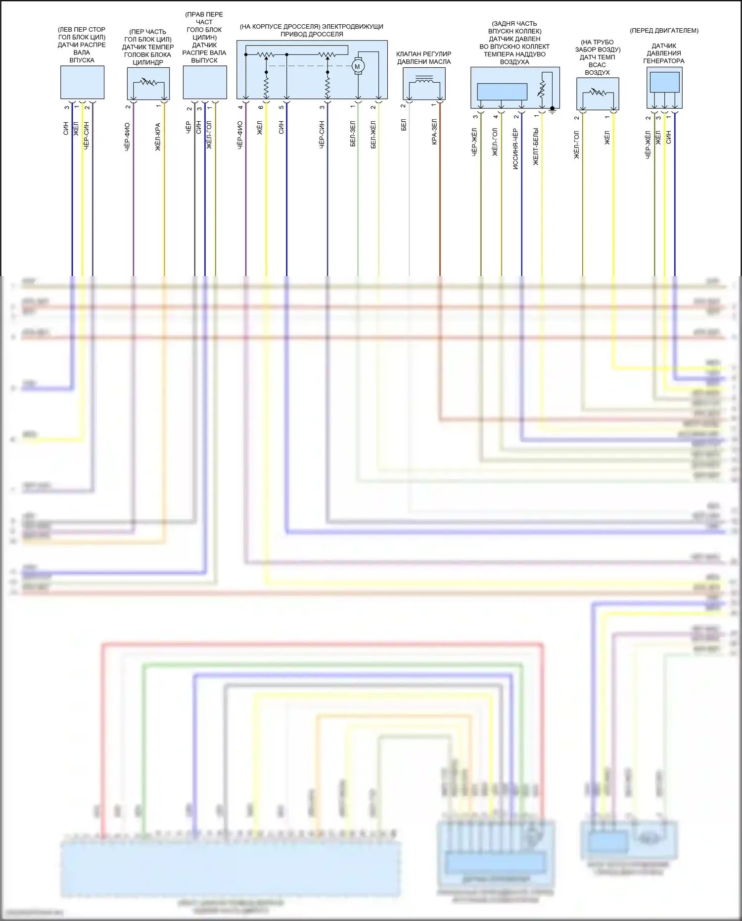 4 серия BMW F32/F33 рестайлинг (2017-2020): Электросхема двигателя 2.0л турбо (2 из 7) 