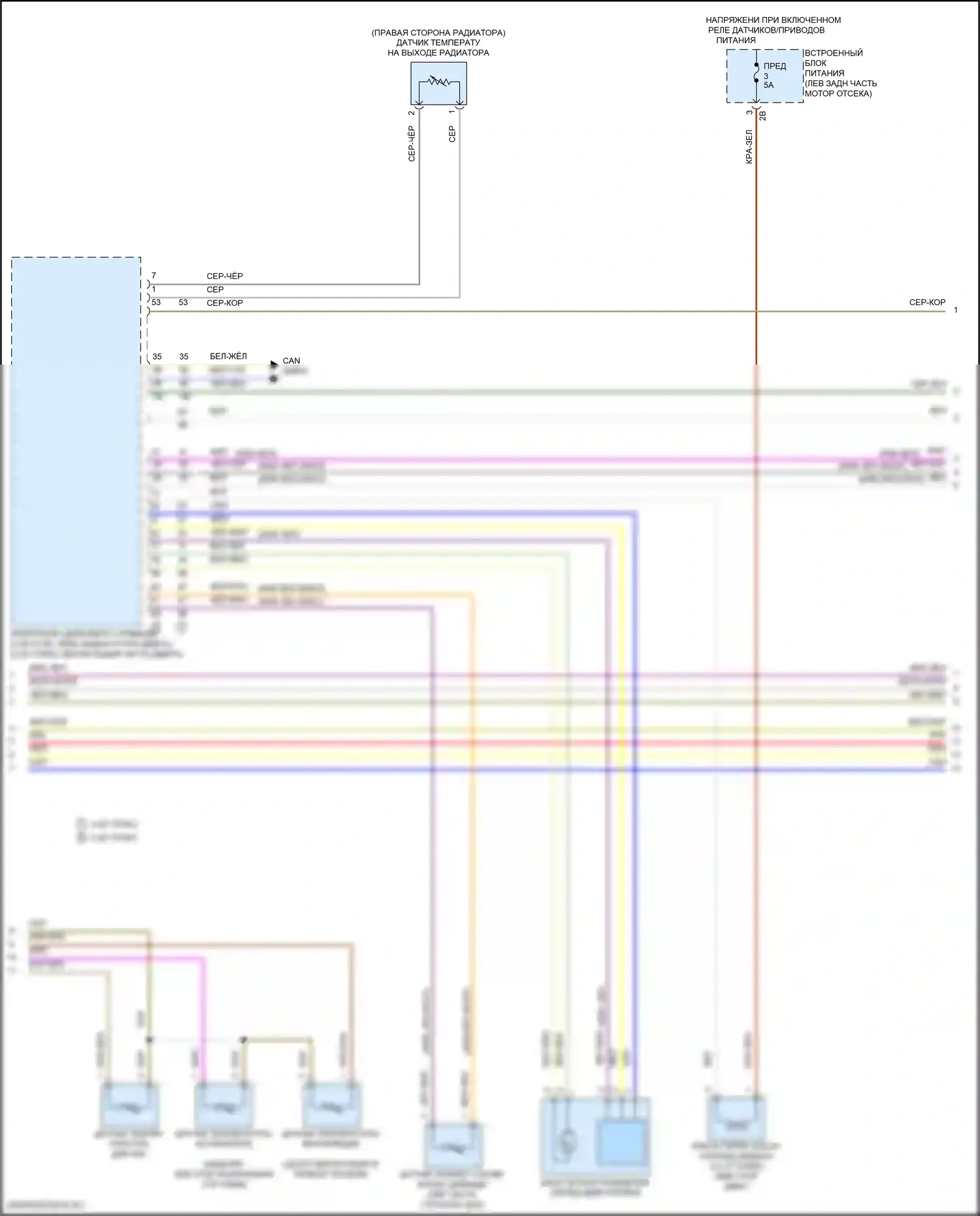 4 серия BMW F32/F33 рестайлинг (2017-2020): Электросхема климат контроля (2 из 4) 