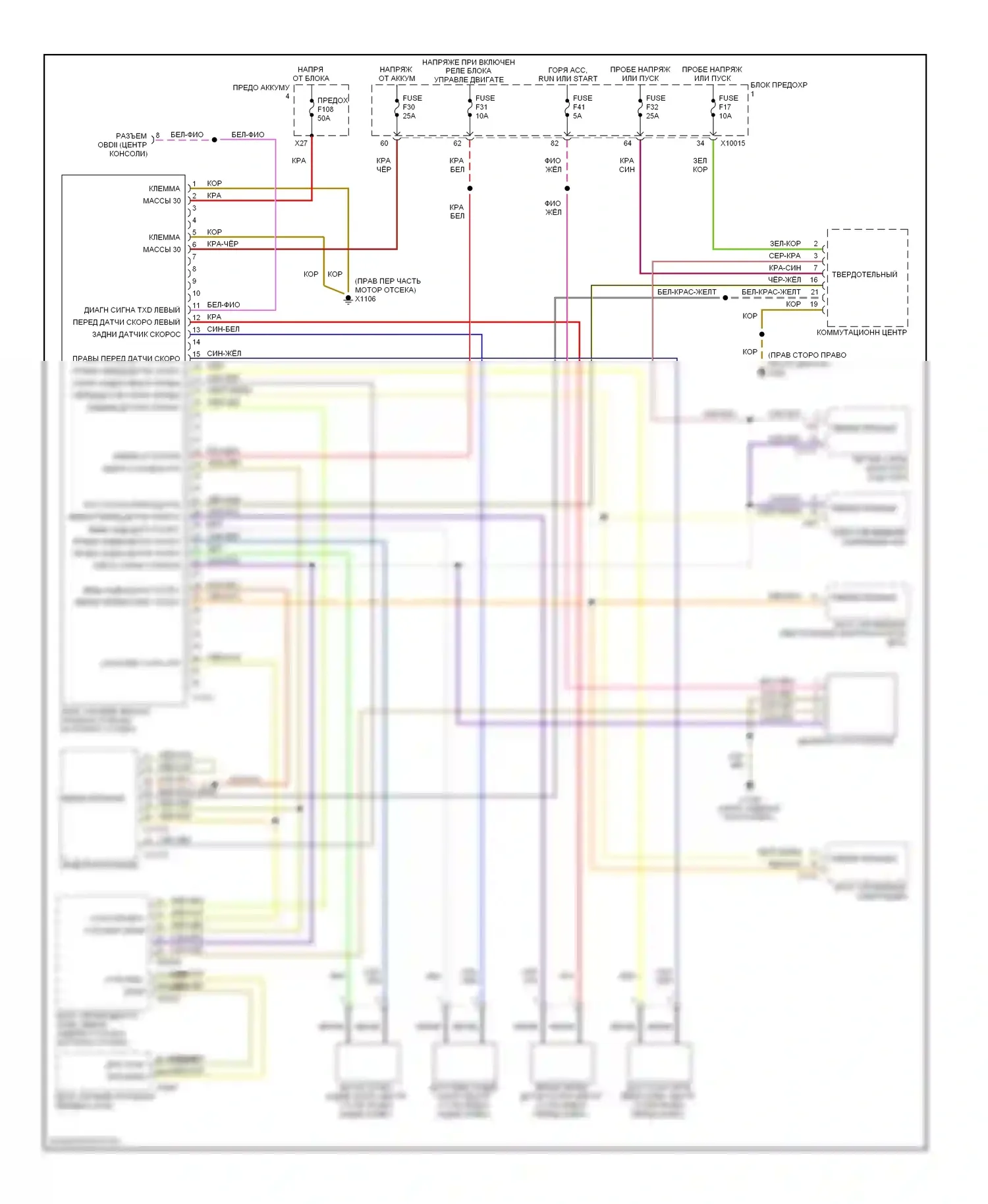 5 серия BMW E39 рестайлинг (2000-2004): Антиблокировочная система abs электросхема, с автоматическим контролем устойчивости, без ike 