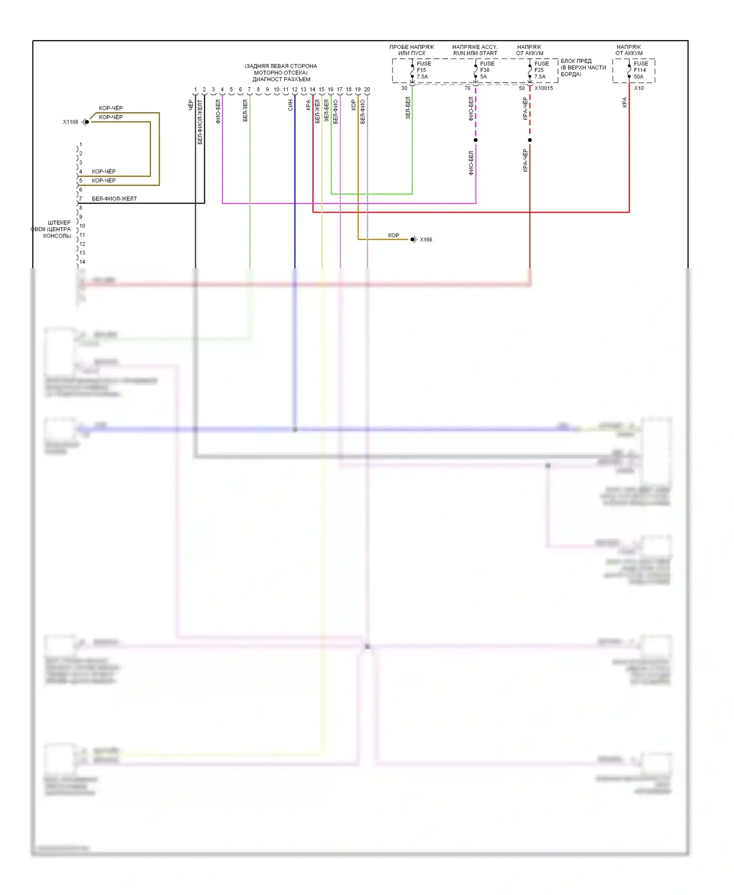 5 серия BMW E39 (1995-2000): Can шина электросхема 