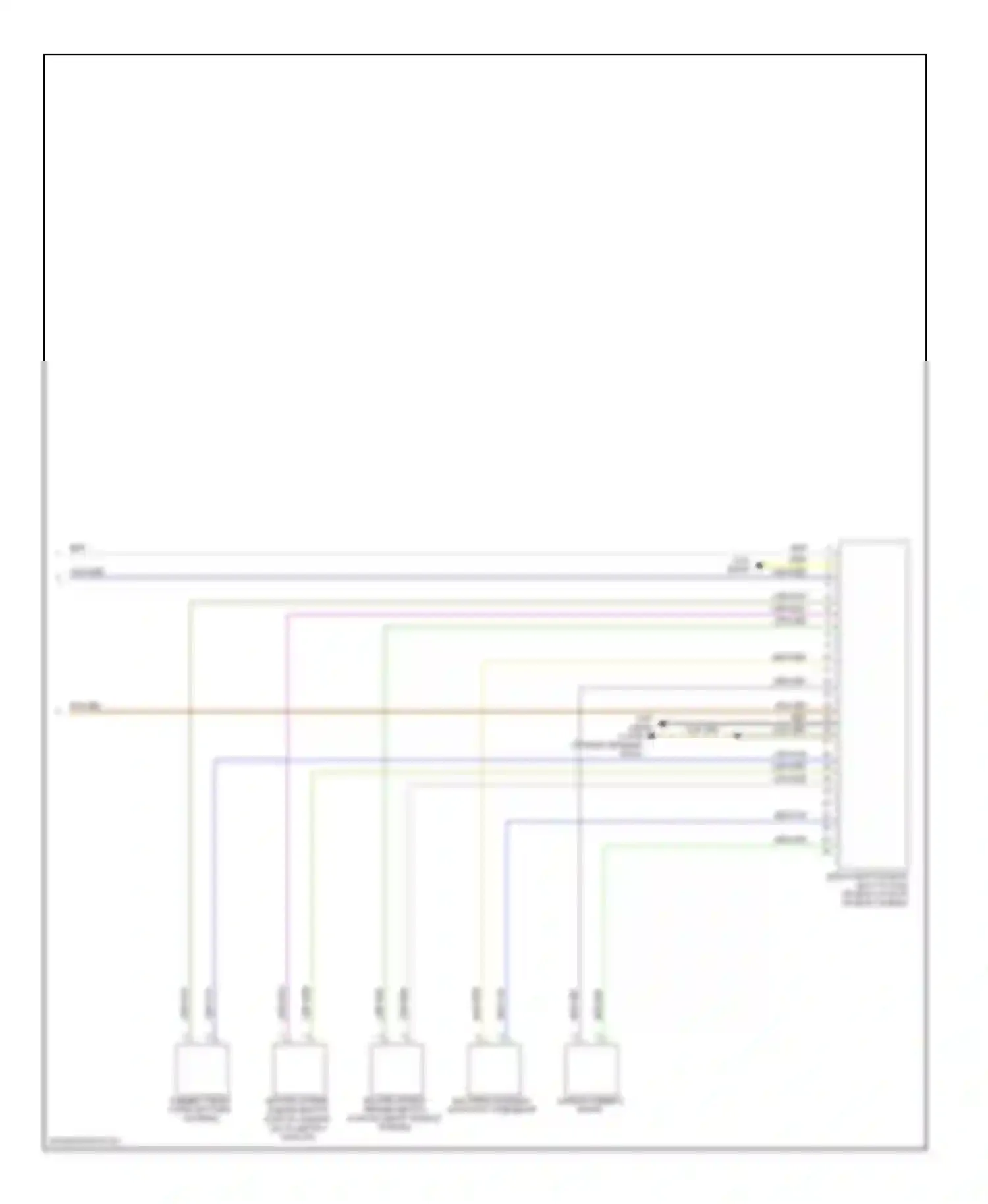 5 серия BMW E60/E61 рестайлинг (2007-2010): Электросхема системы бесключевого доступа (3 из 3) 