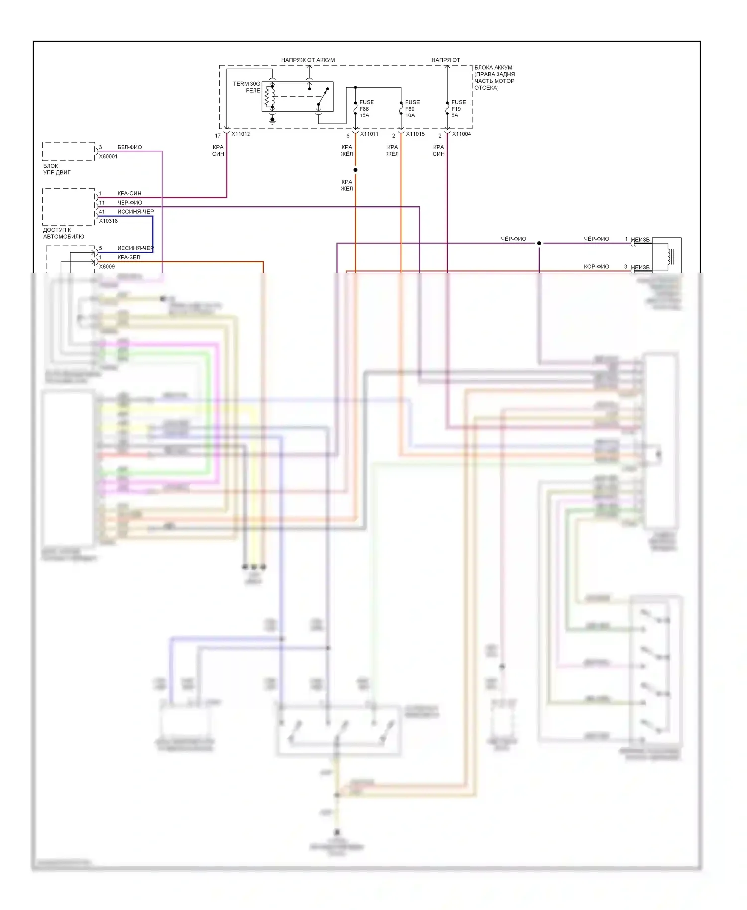 5 серия BMW E60/E61 (2002-2007): Электросхема автоматической коробки передач 