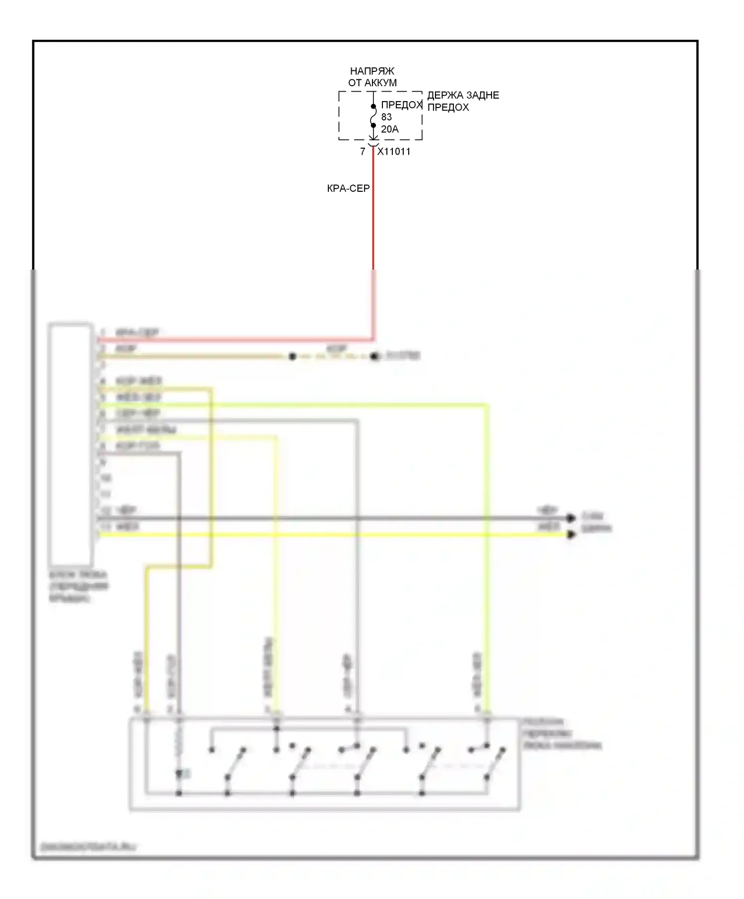 5 серия BMW E60/E61 (2002-2007): Электросхема складной крыши/люка 