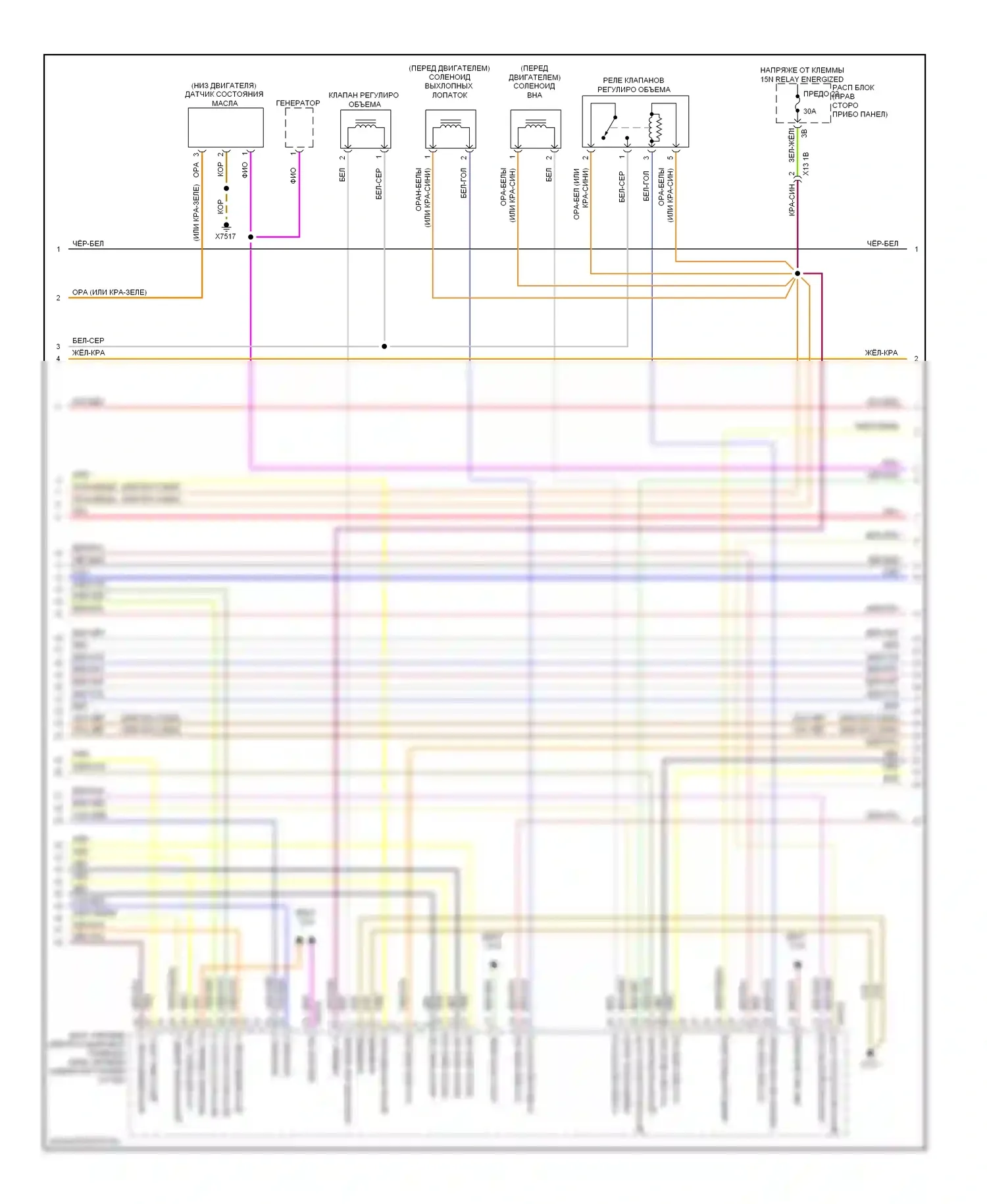 5 серия BMW F10/F11 (2009-2013): Электросхема двигателя 4,4л твин турбо (5 из 6) 