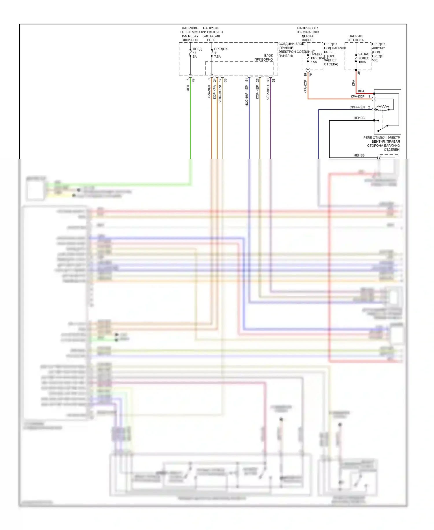 5 серия BMW F10/F11 (2009-2013): Электросхема климат контроля, с задним автоматическим климат-контролем (1 из 4) 