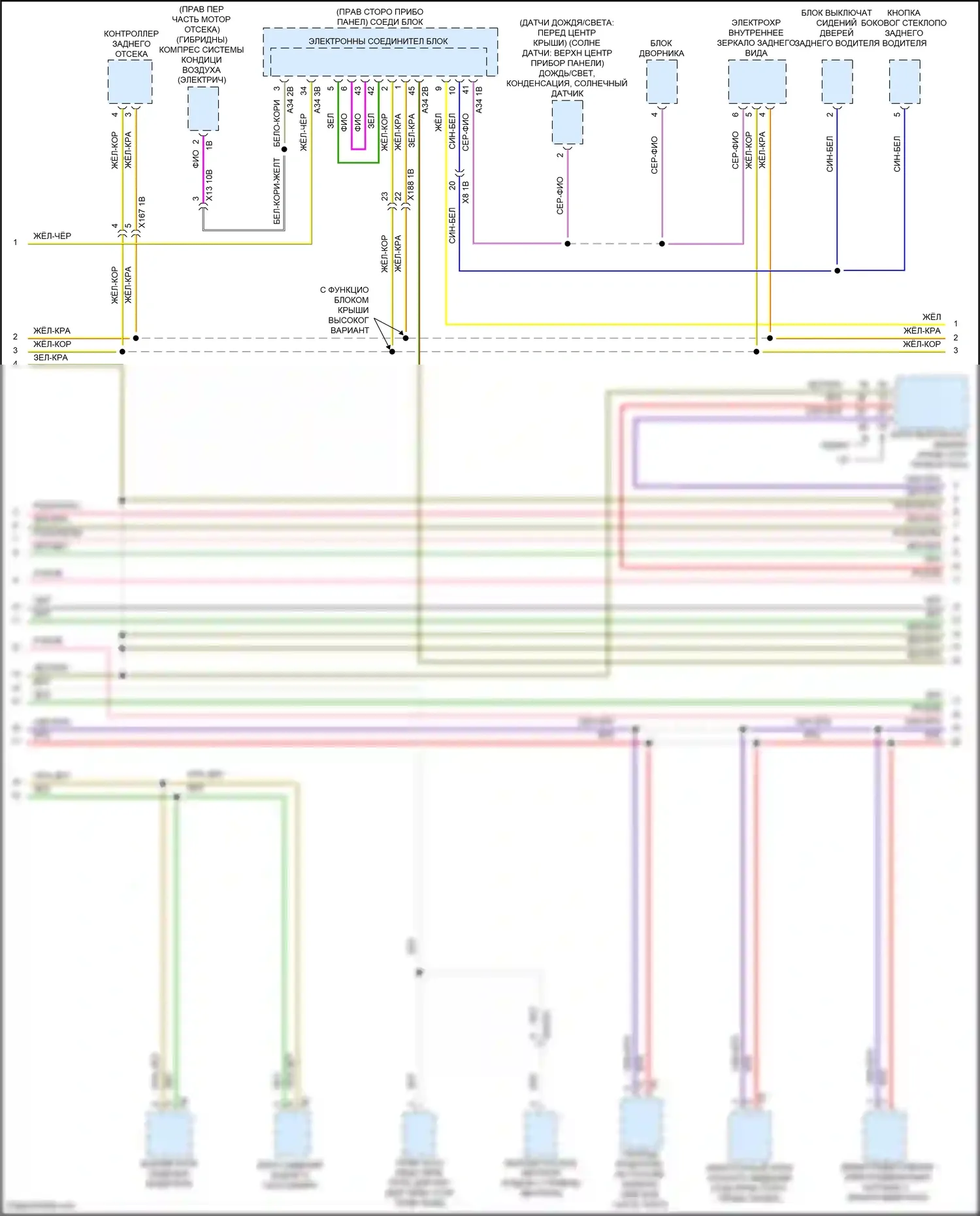 5 серия BMW F10/F11 рестайлинг (2013-2017): Can шина электросхема (4 из 6) 