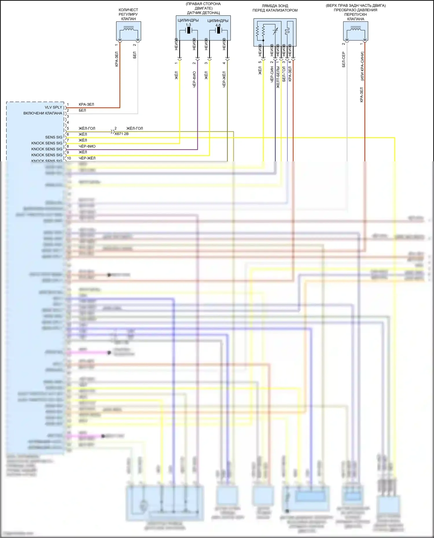 5 серия BMW F10/F11 рестайлинг (2013-2017): Электросхема двигателя 3.0л турбо (1 из 5) 