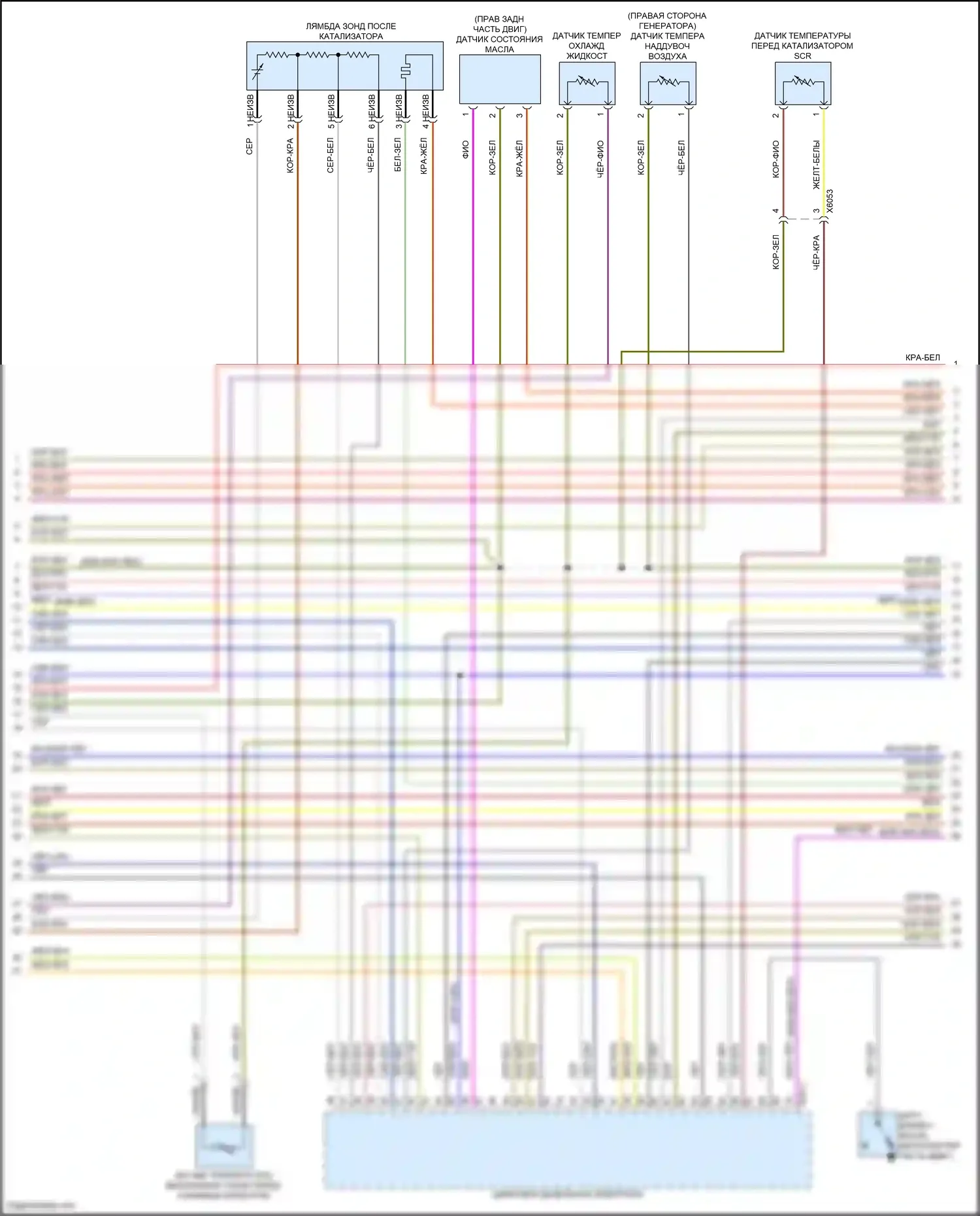 5 серия BMW F10/F11 рестайлинг (2013-2017): Электросхема двигателя 3.0л турбо дизель (3 из 8) 
