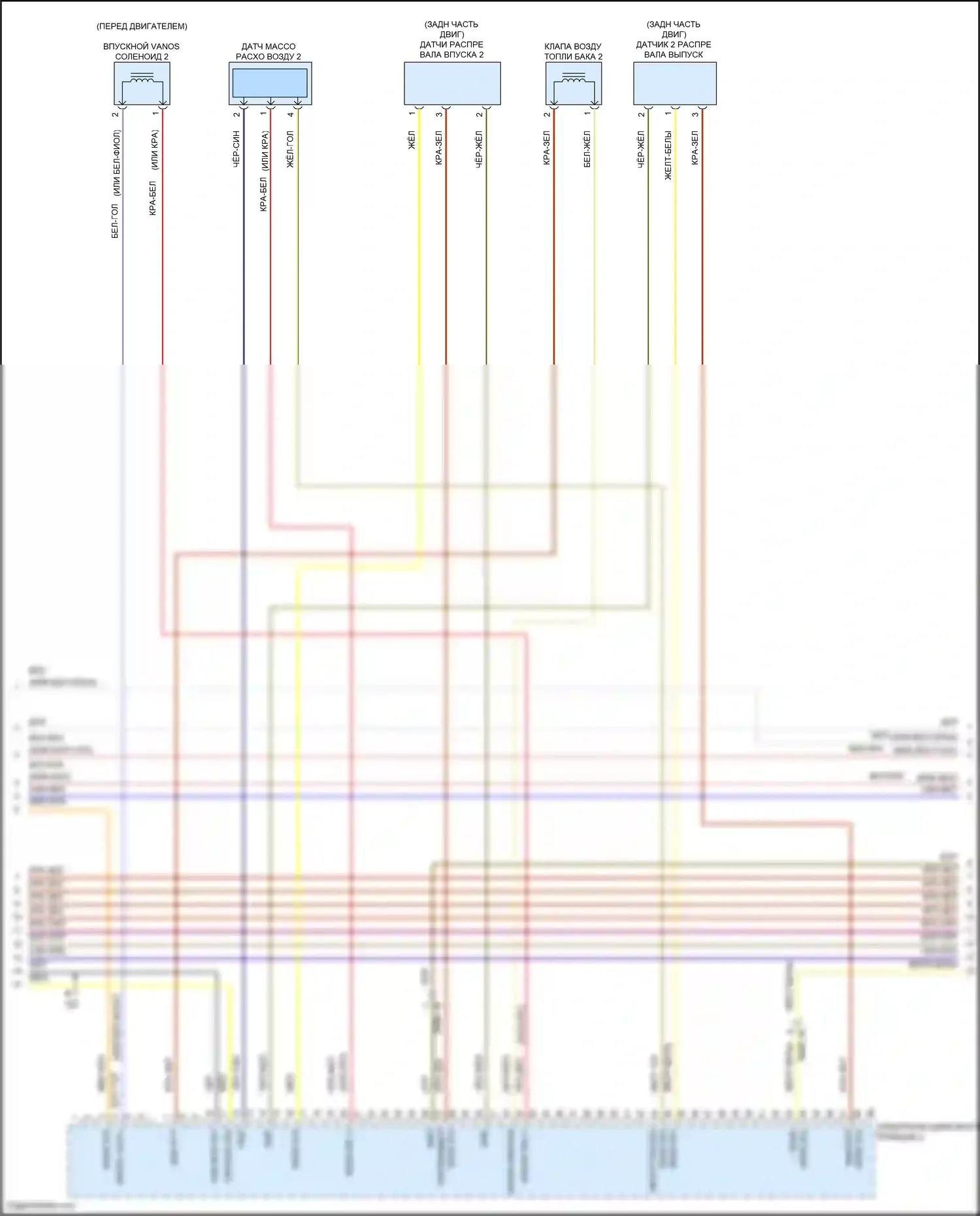 5 серия BMW F10/F11 рестайлинг (2013-2017): Электросхема двигателя 4,4л турбо (11 из 12) 