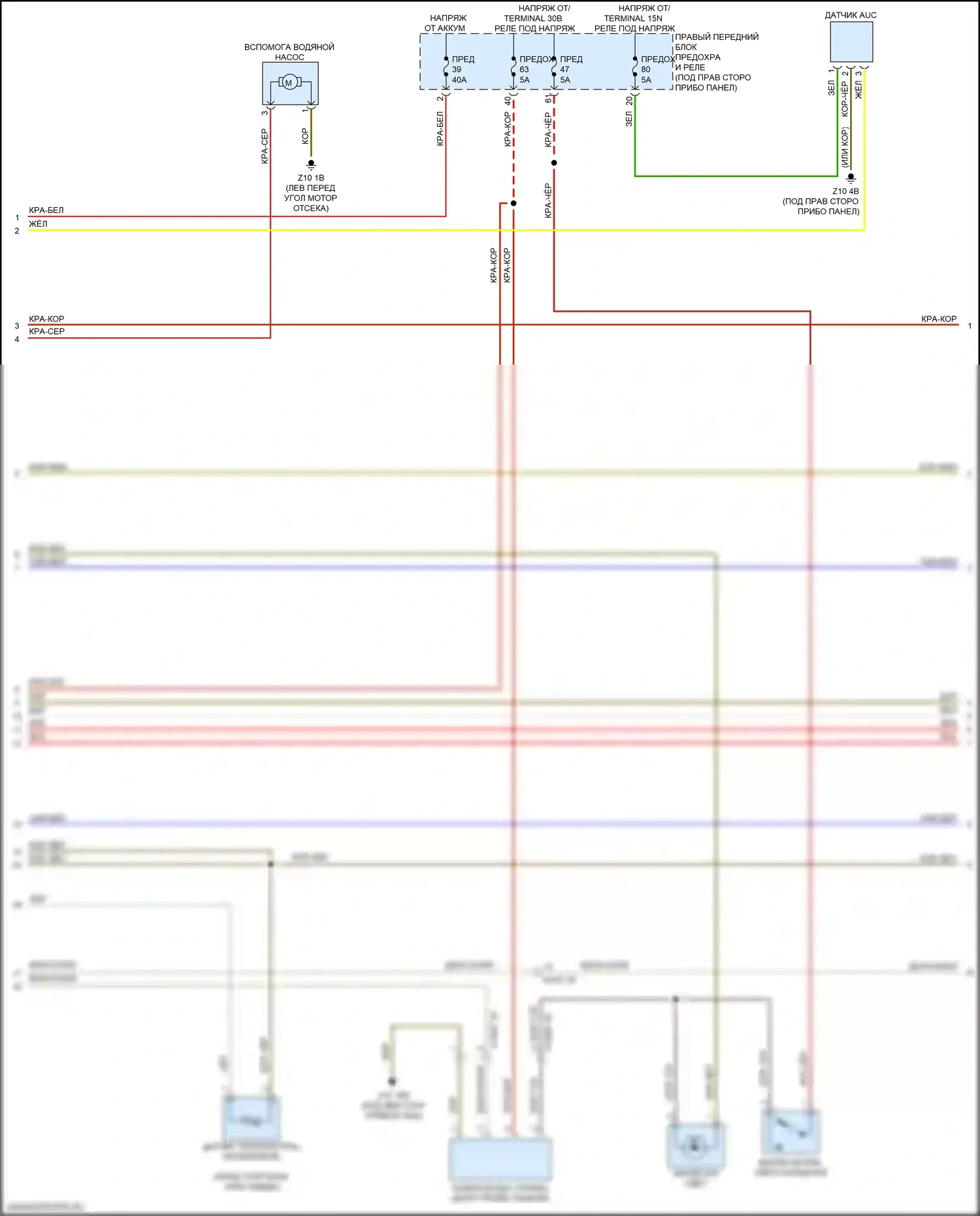 5 серия BMW G30/G31 рестайлинг (2020-2024): Электросхема климат контроля, без заднего автоматического климат-контроля (3 из 7) 